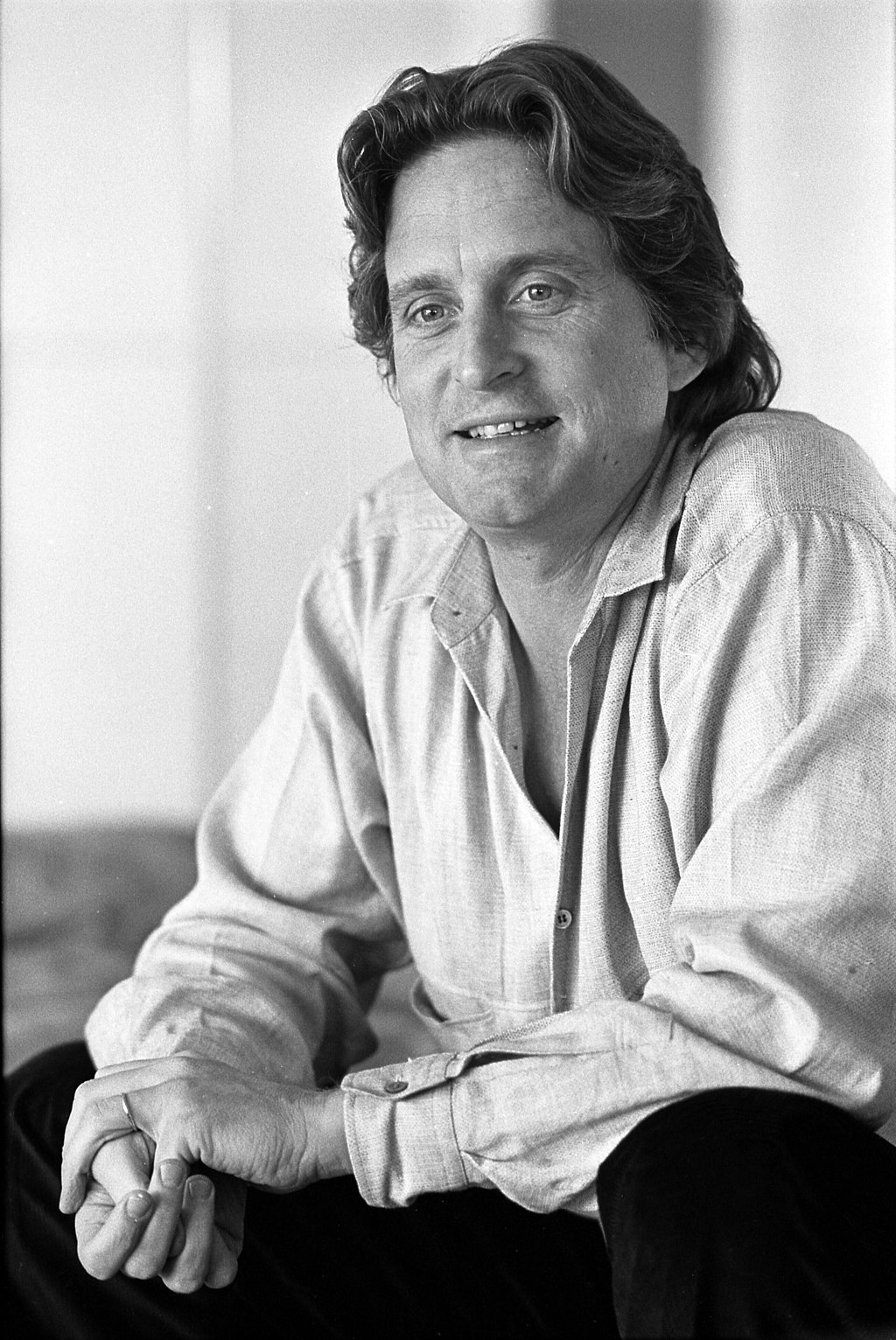 Michael Douglas, Seated, 1984