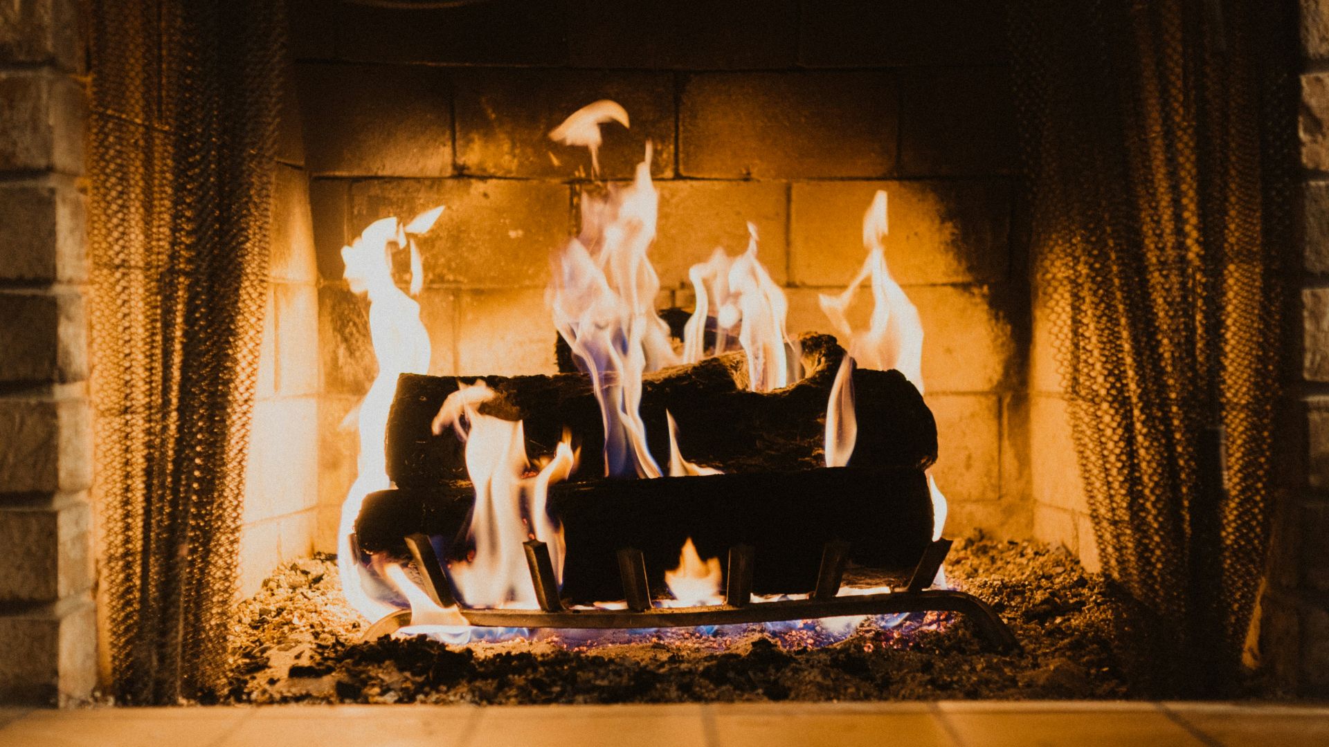 fire wood on fireplace