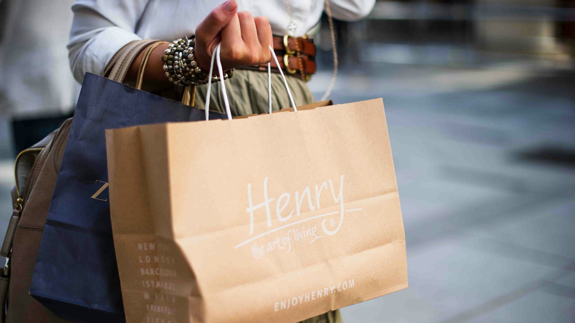 brown Henry paper bag
