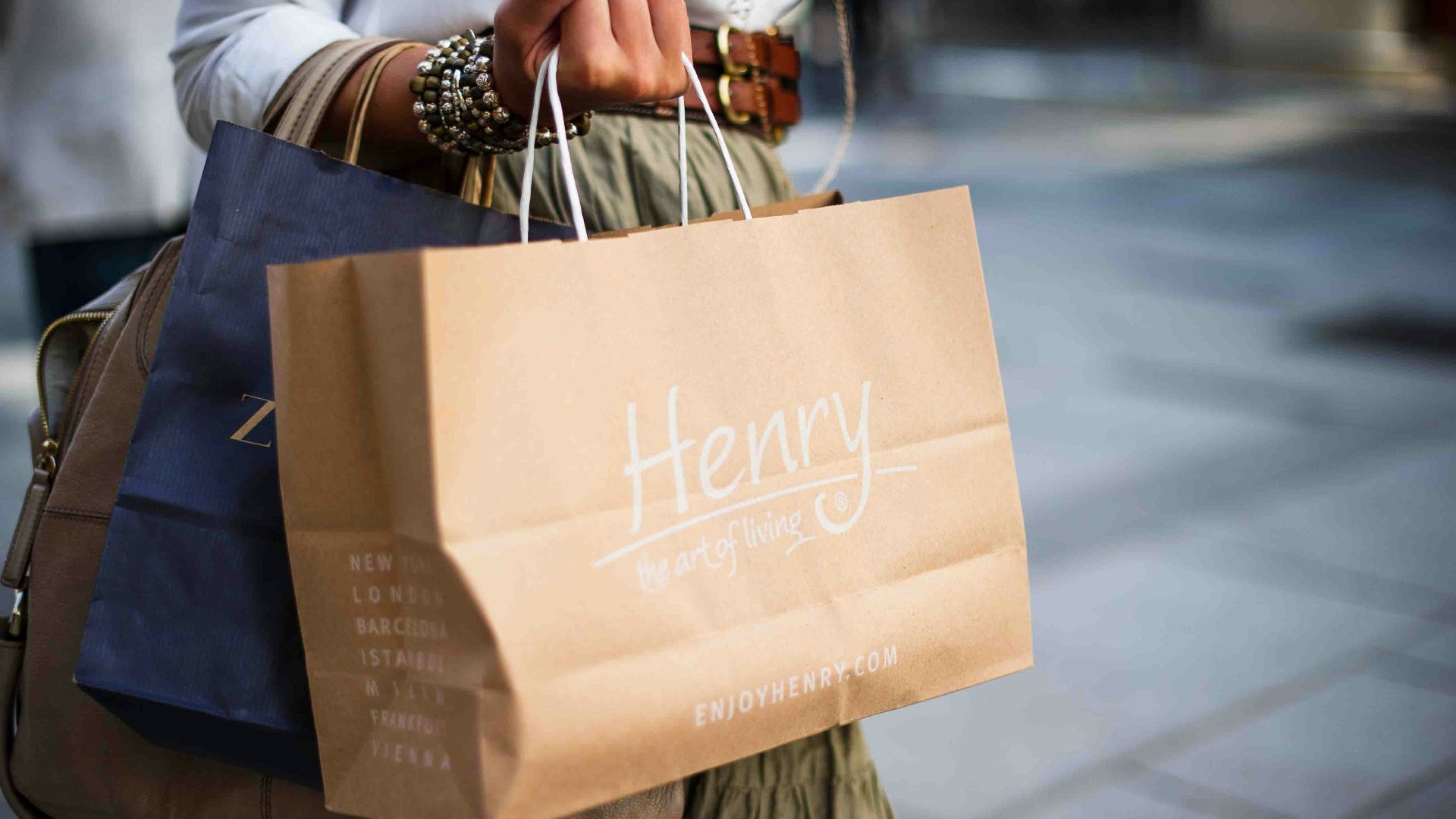 brown Henry paper bag