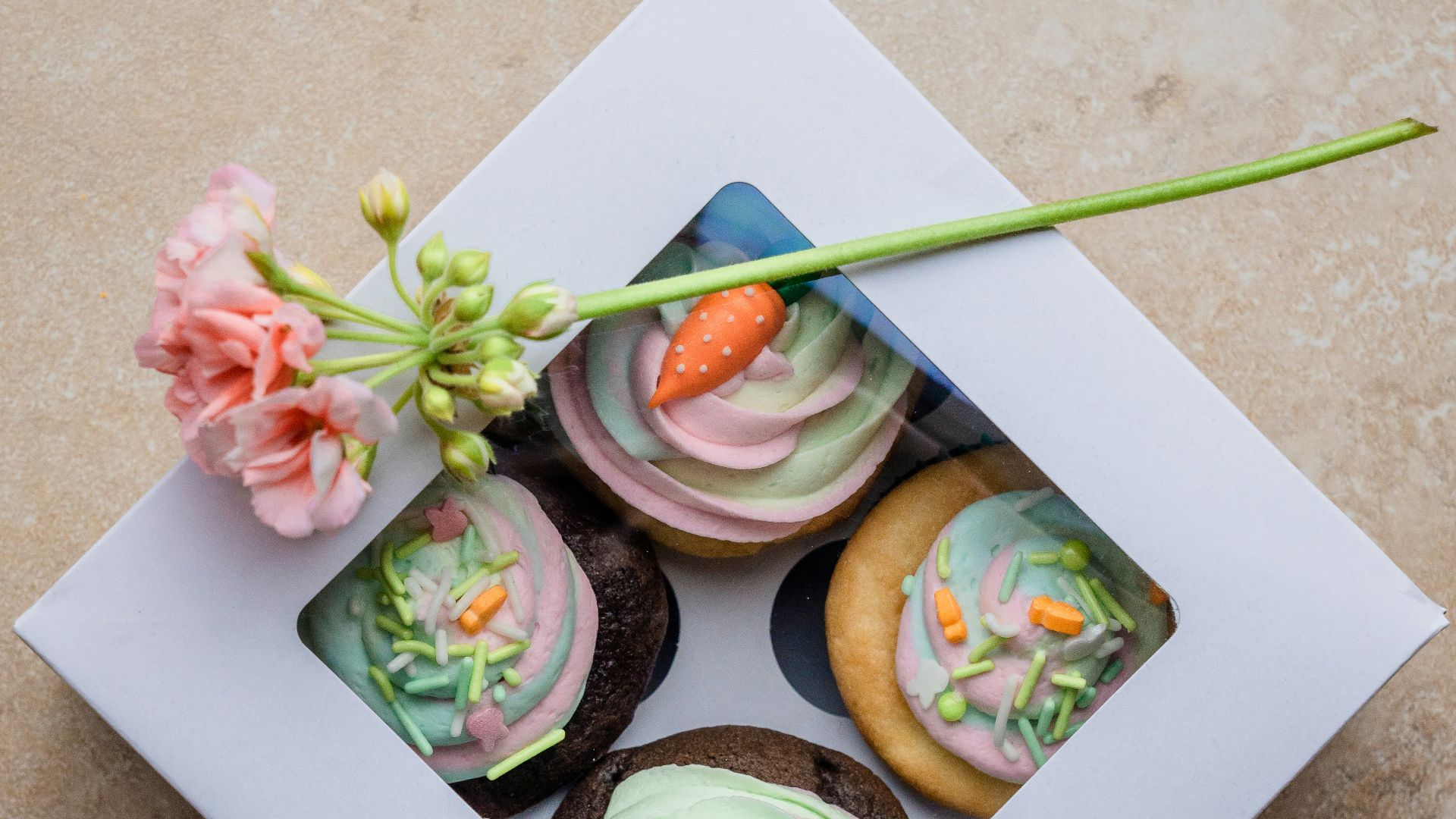 white and blue ceramic bowls on white wooden tray