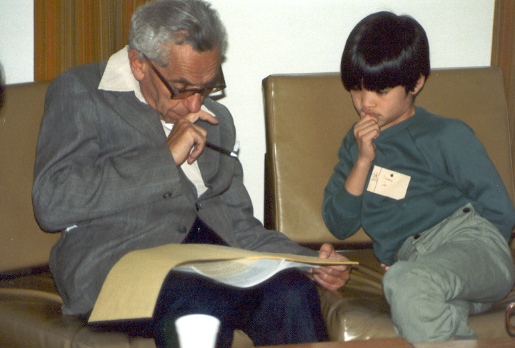 Paul Erdos With Terence Tao