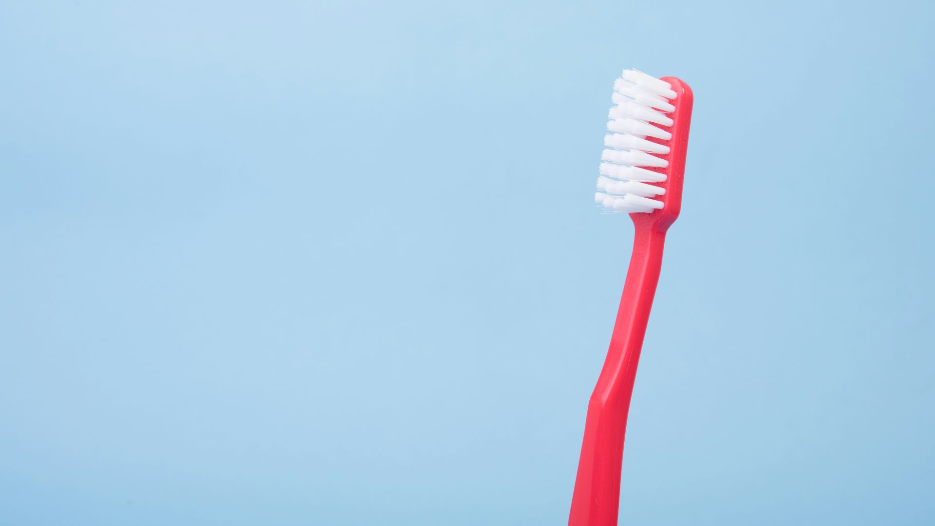 red toothbrush