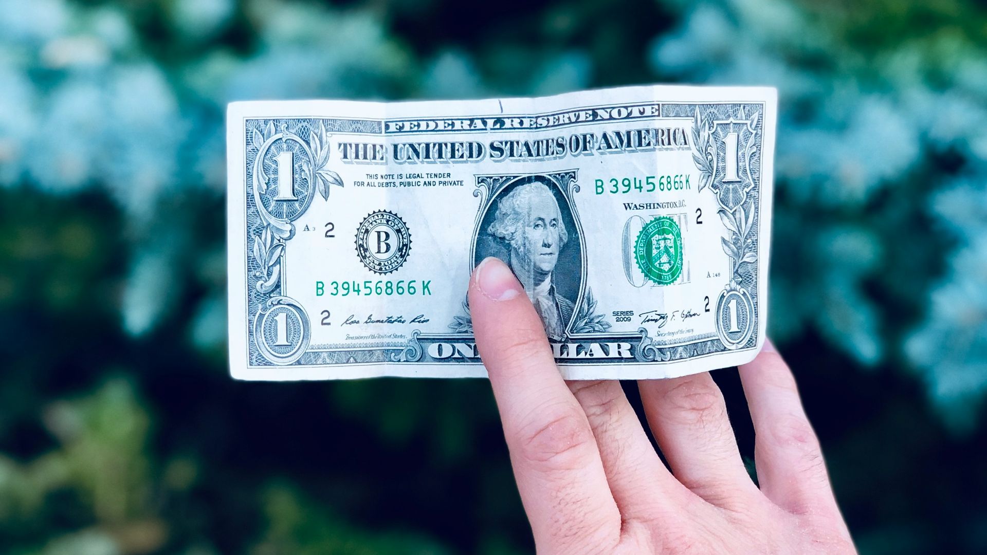 1 US dollar banknote