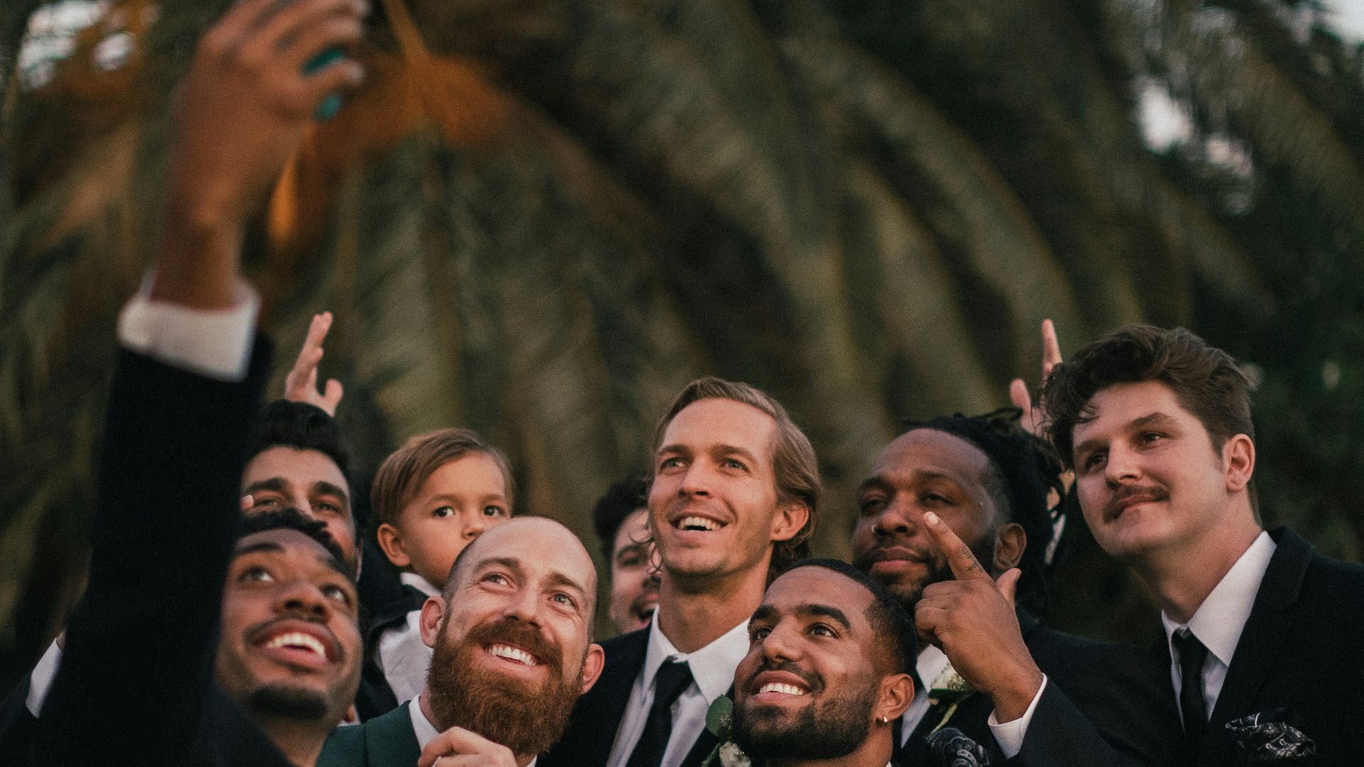 man in black suit jacket