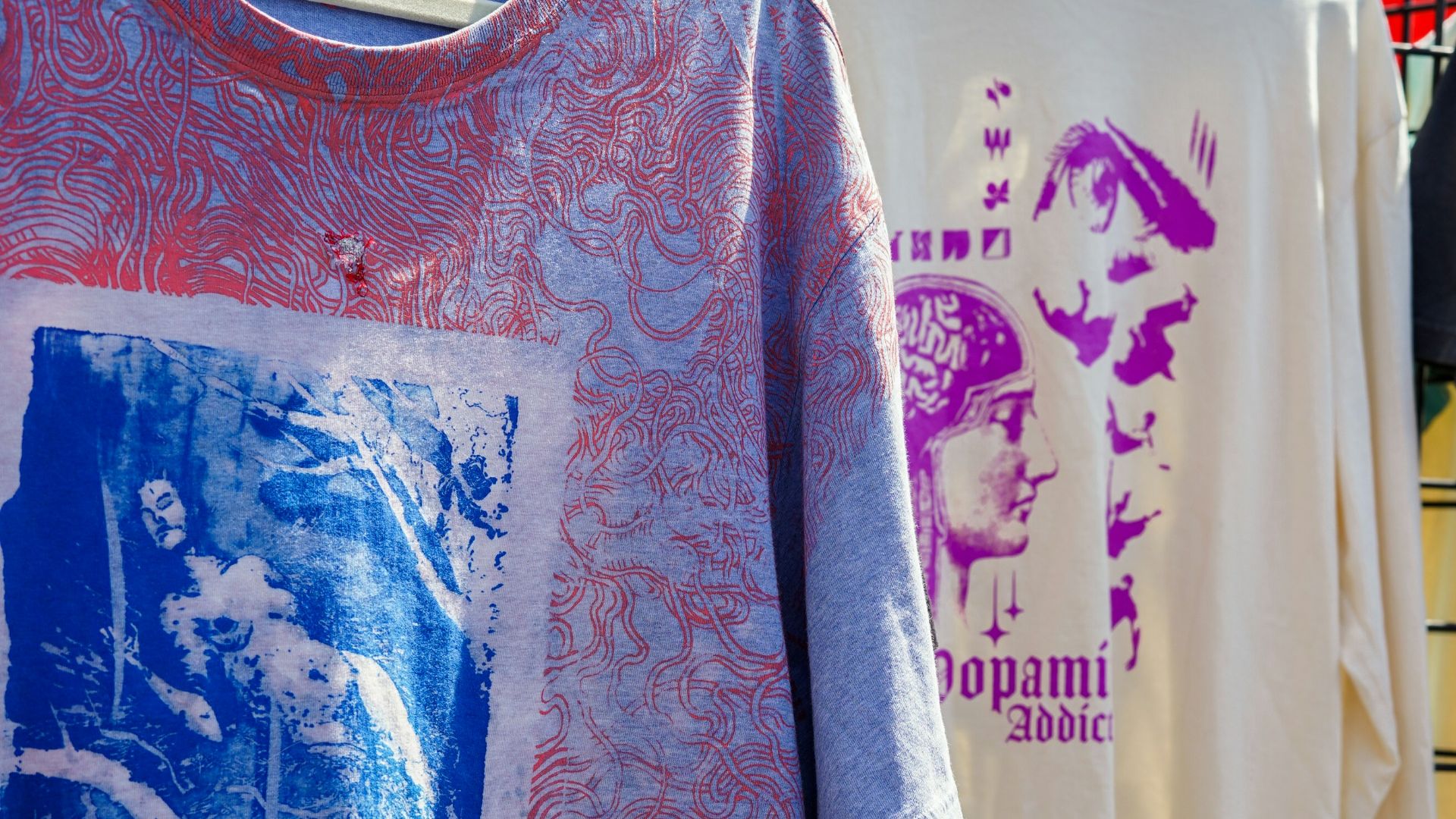 a t - shirt with a picture of a man on it