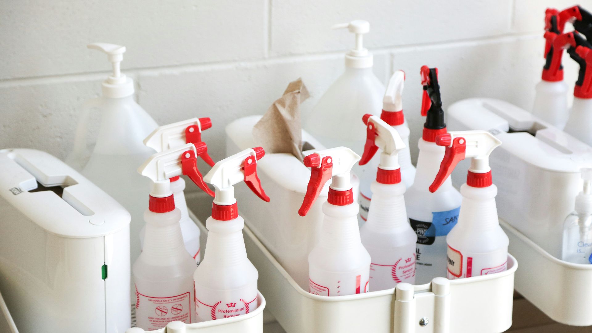 white plastic bottles on white plastic container