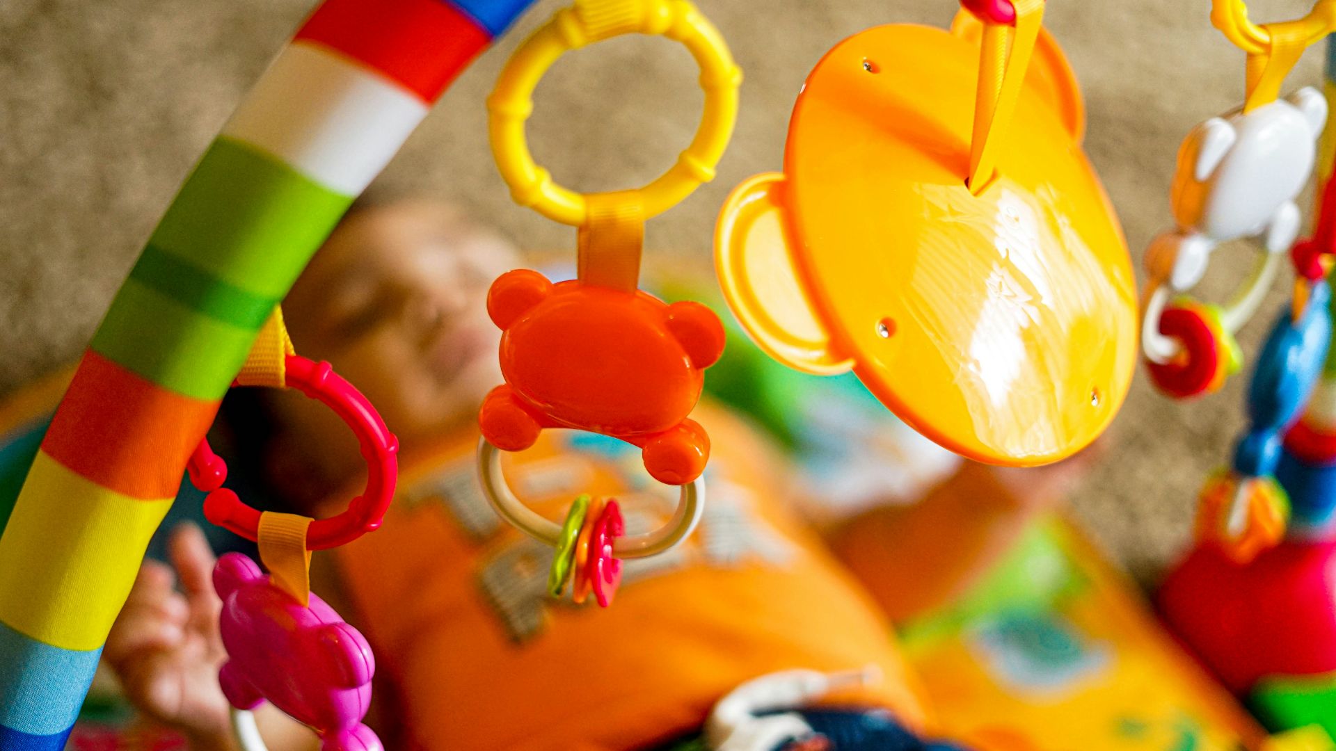yellow red blue and green beaded accessory
