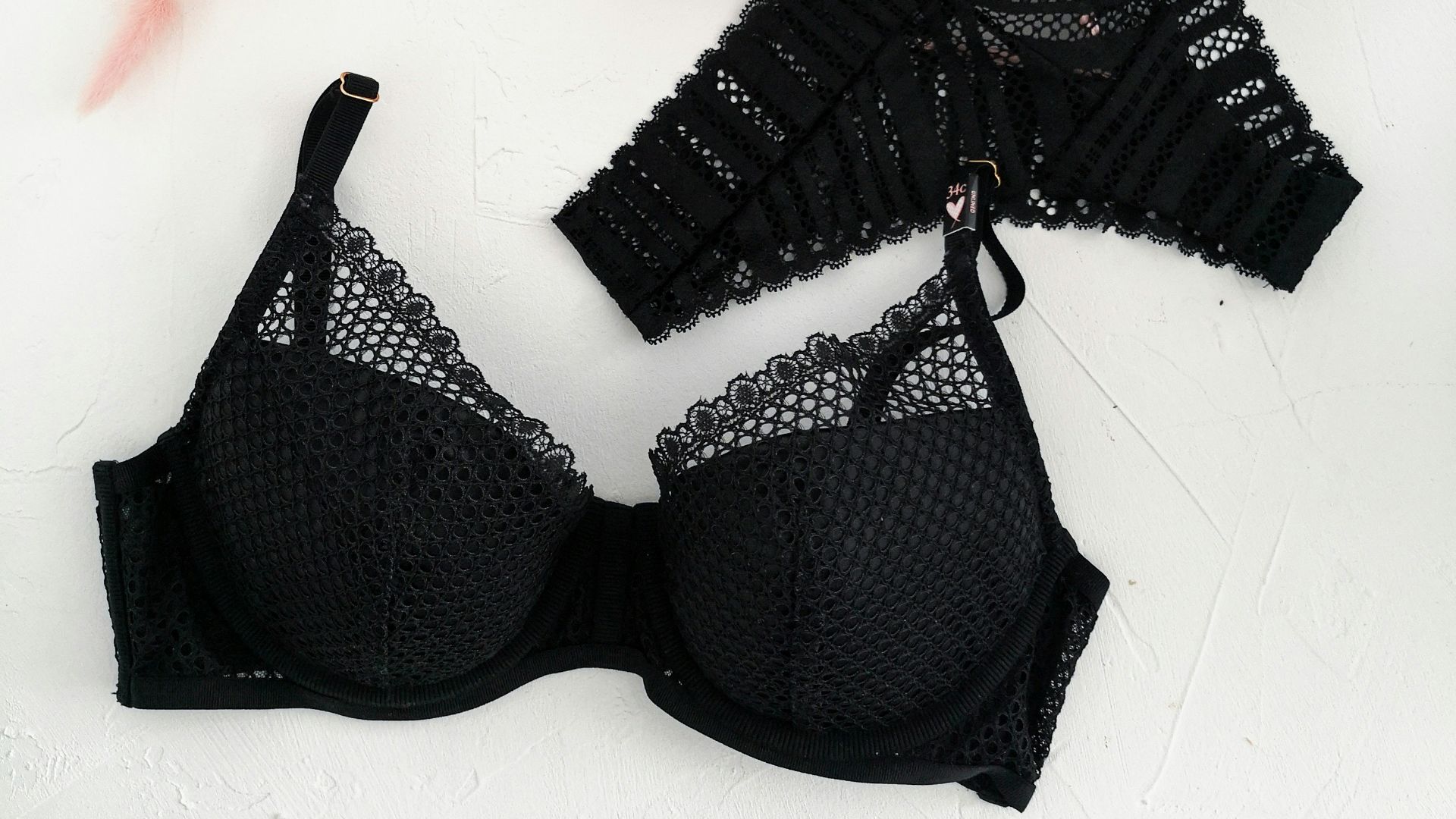 black and white stripe brassiere