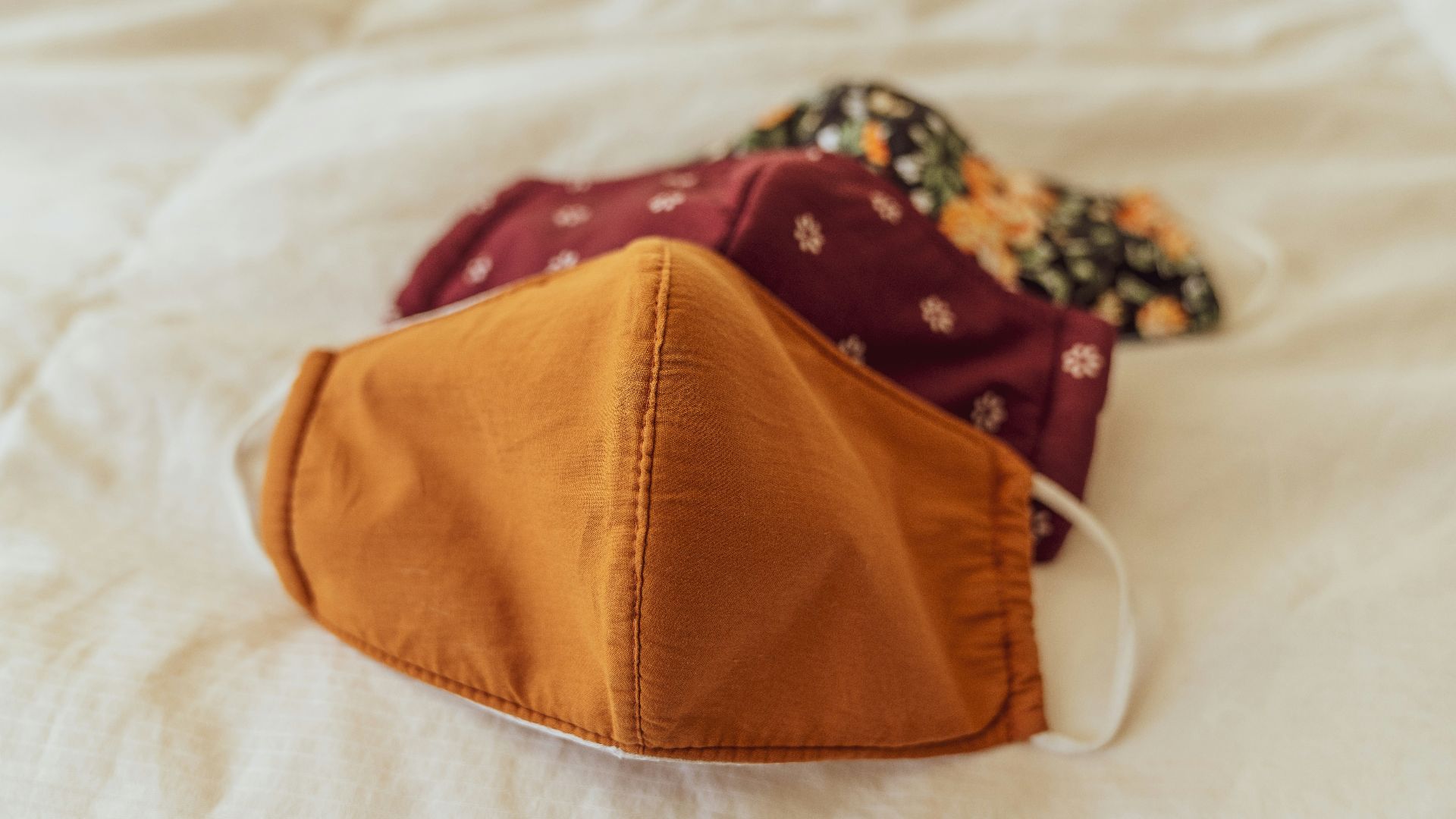 brown and black floral textile