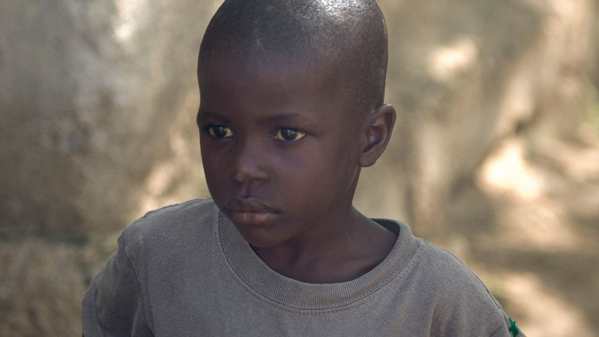 boy in gray crew neck shirt