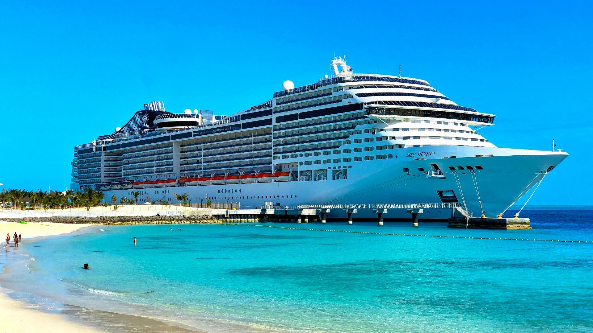 white cruise ship on sea during daytime
