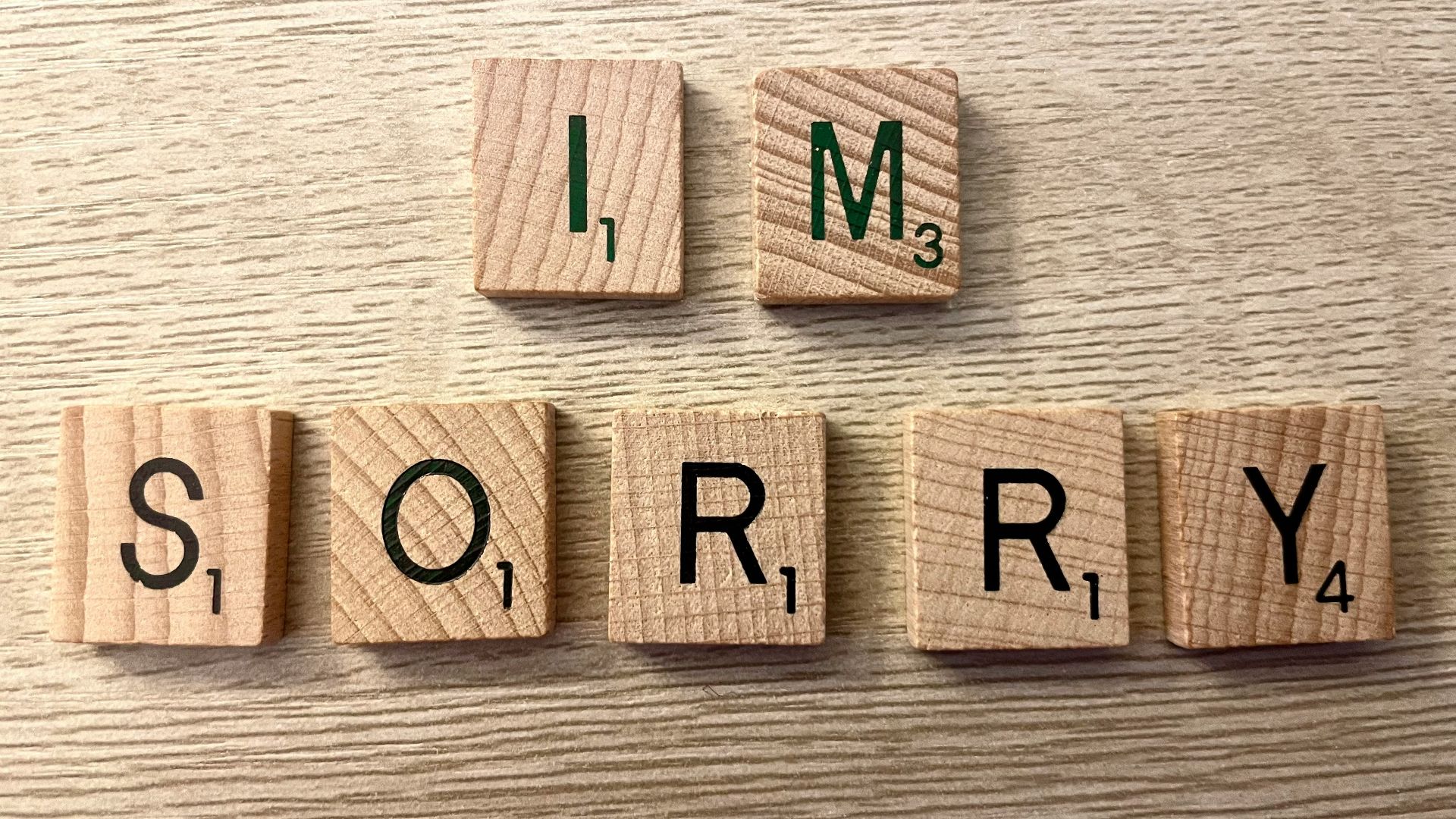 a group of wooden letters