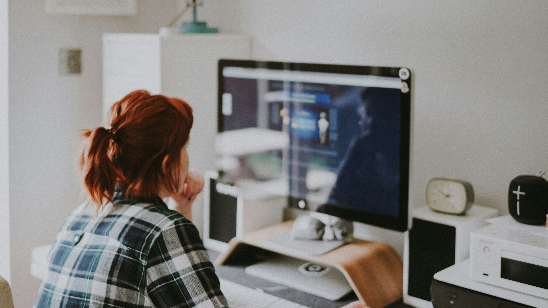 woman browsing on the internet