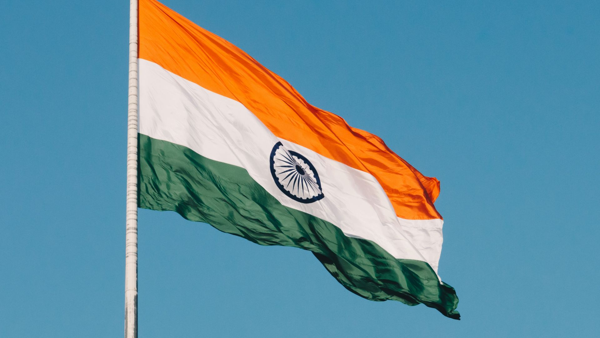 flag hanging on pole