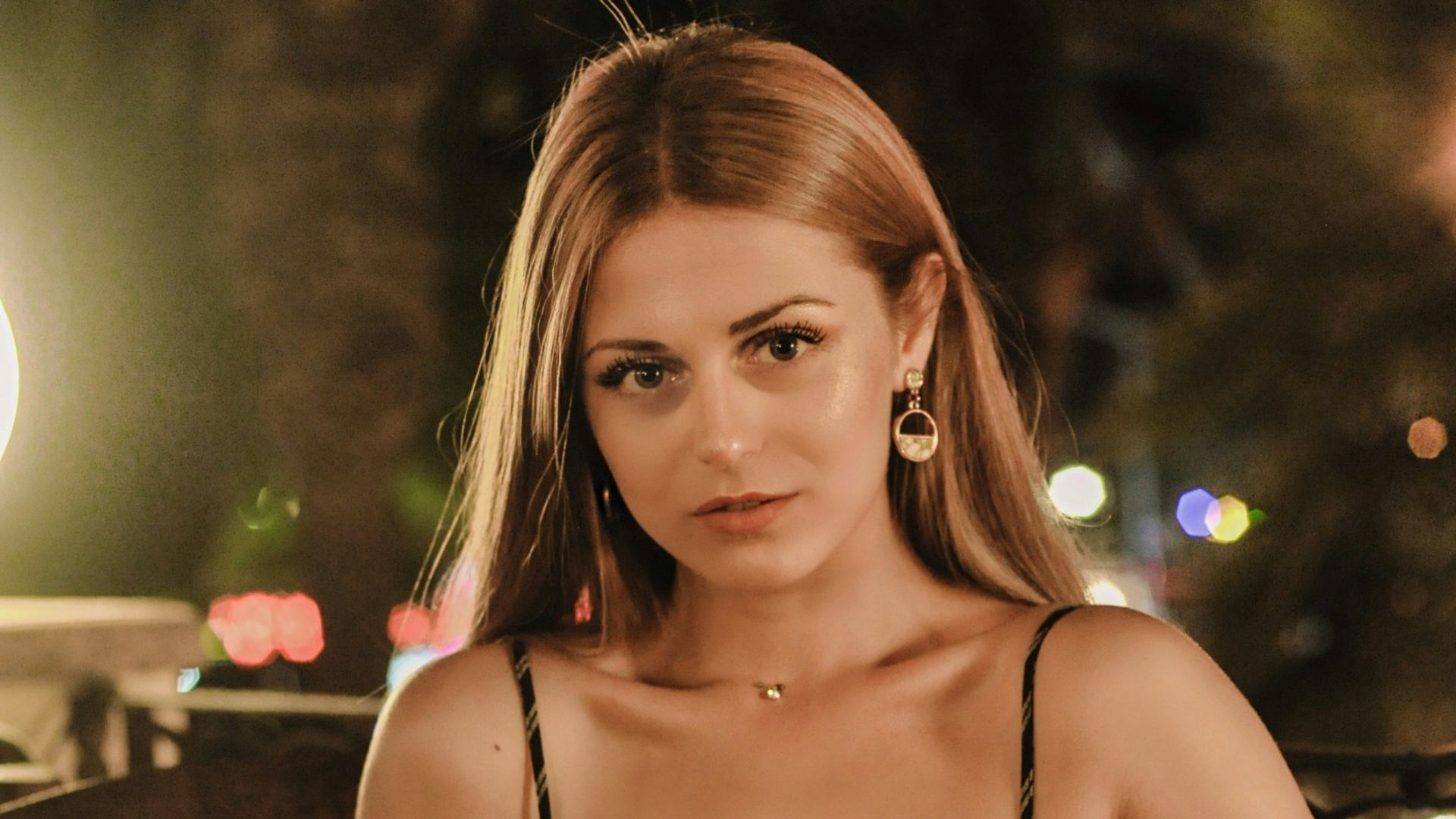 women's black spaghetti strap top