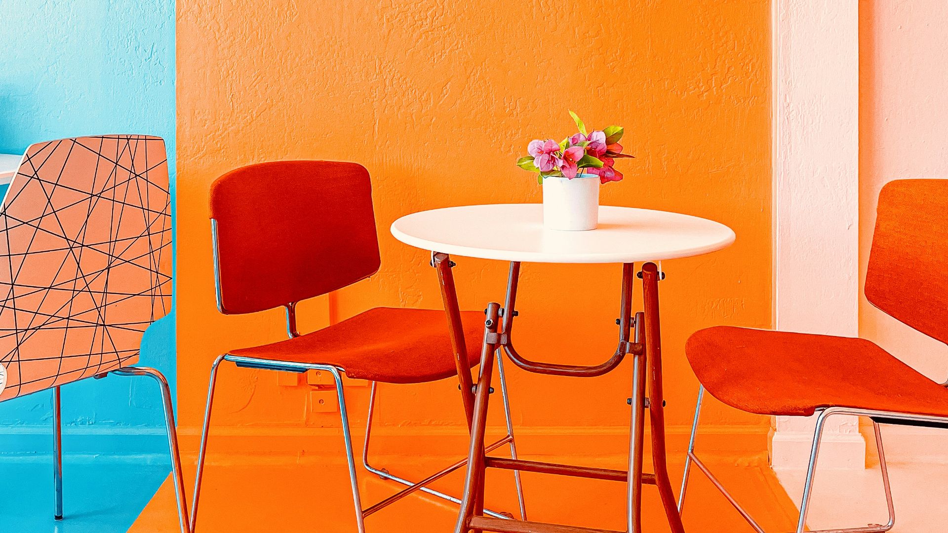 brown wooden table with chairs