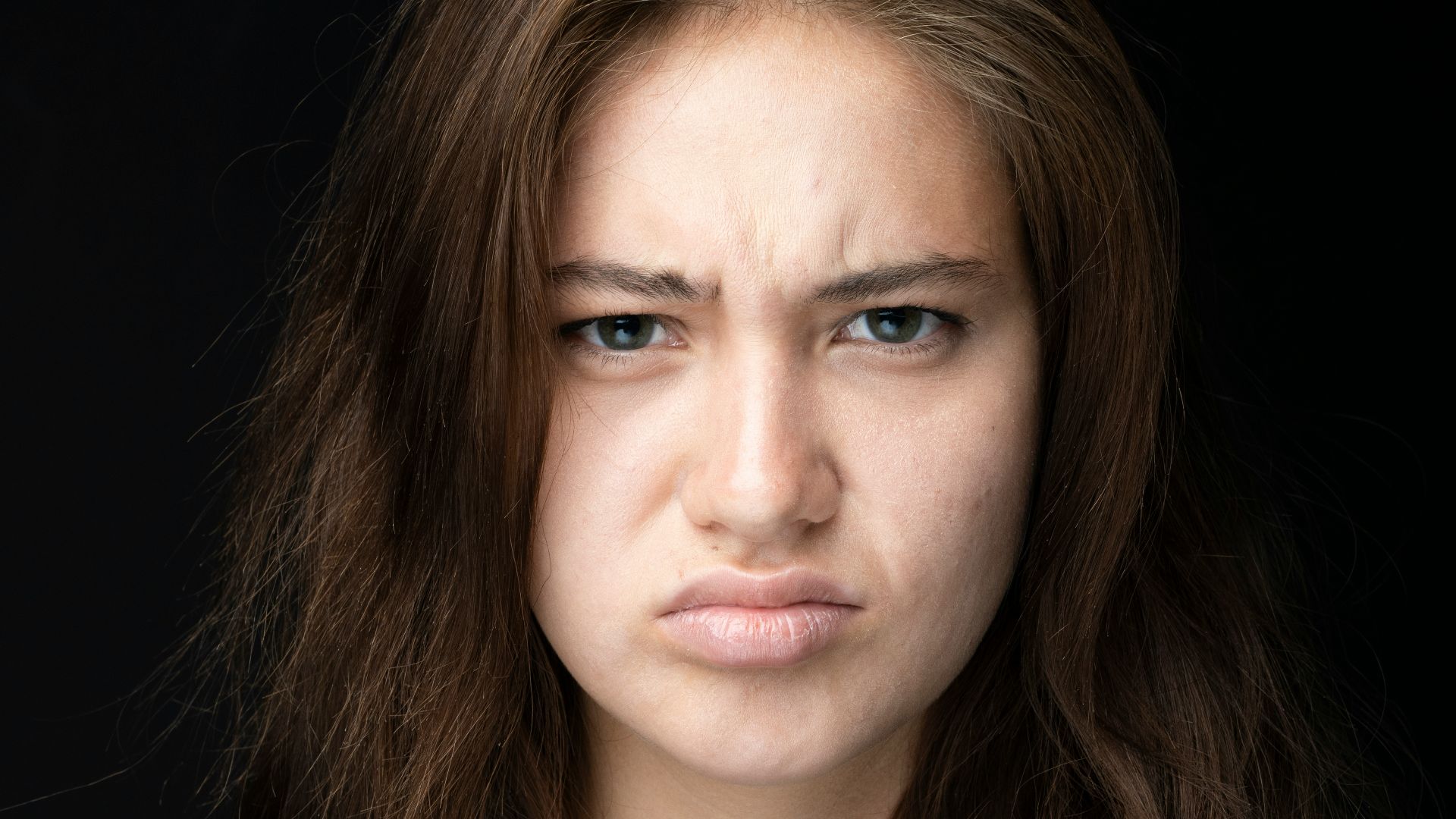 woman in black crew neck shirt