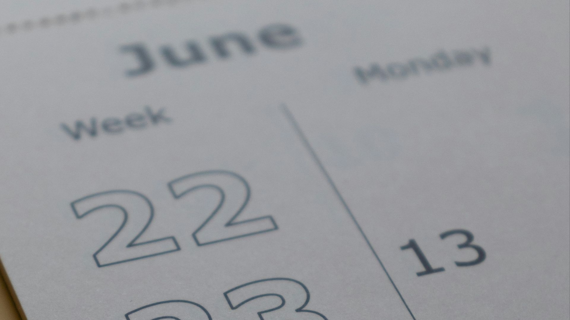 June calendar