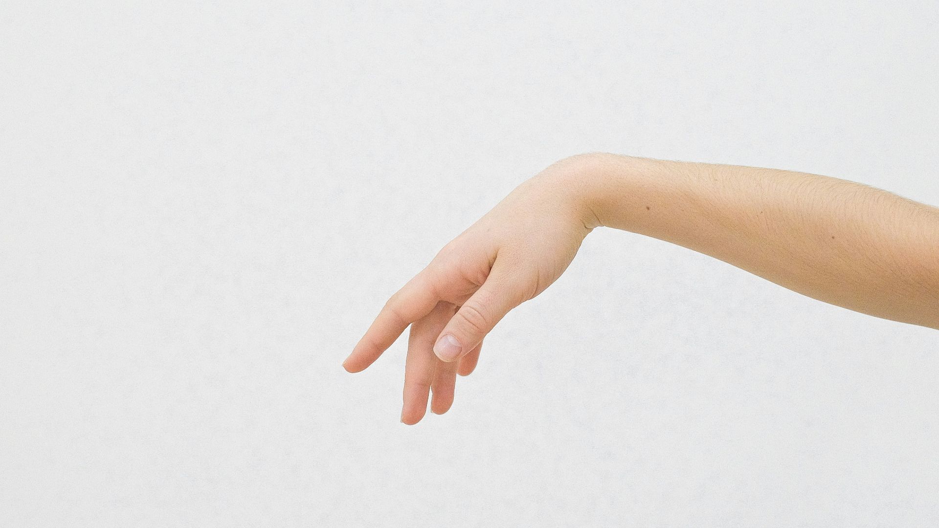 person holding hand of person