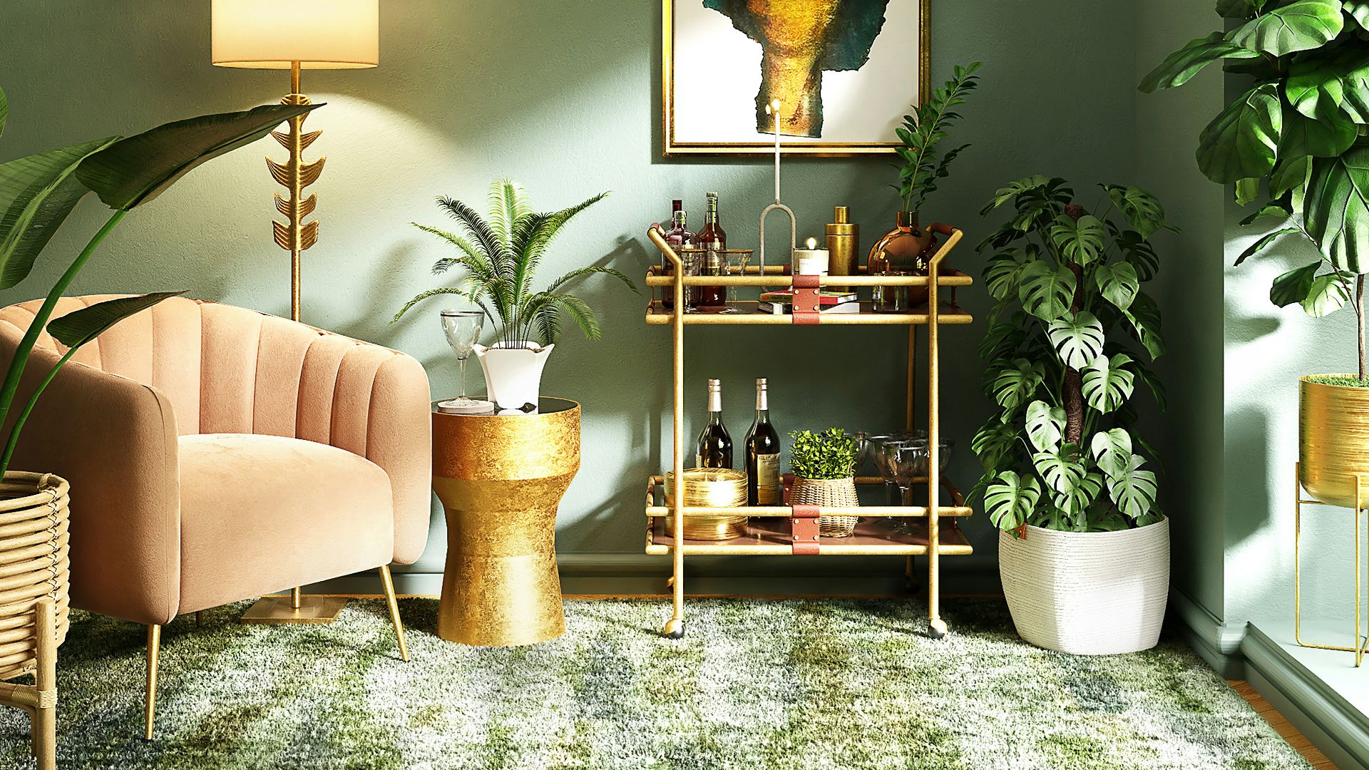 brown wooden framed wall mirror