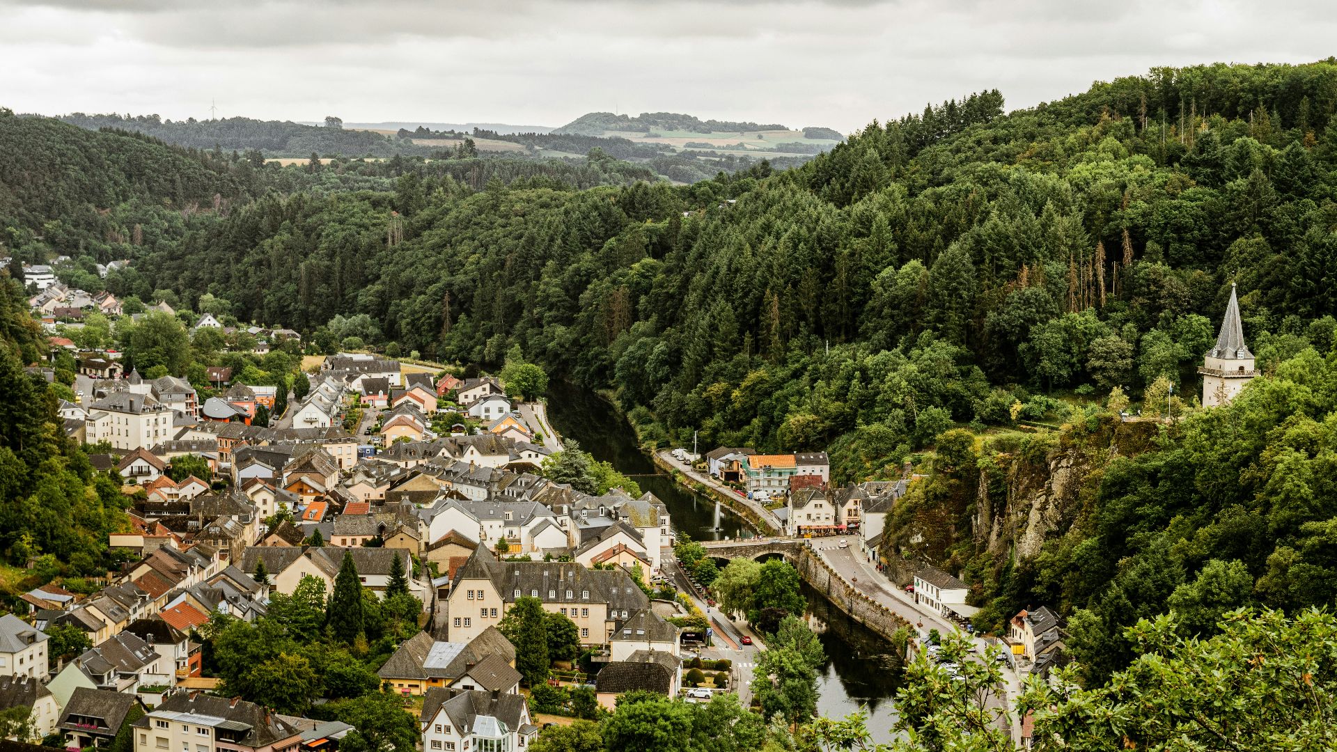 aerial photo of houses