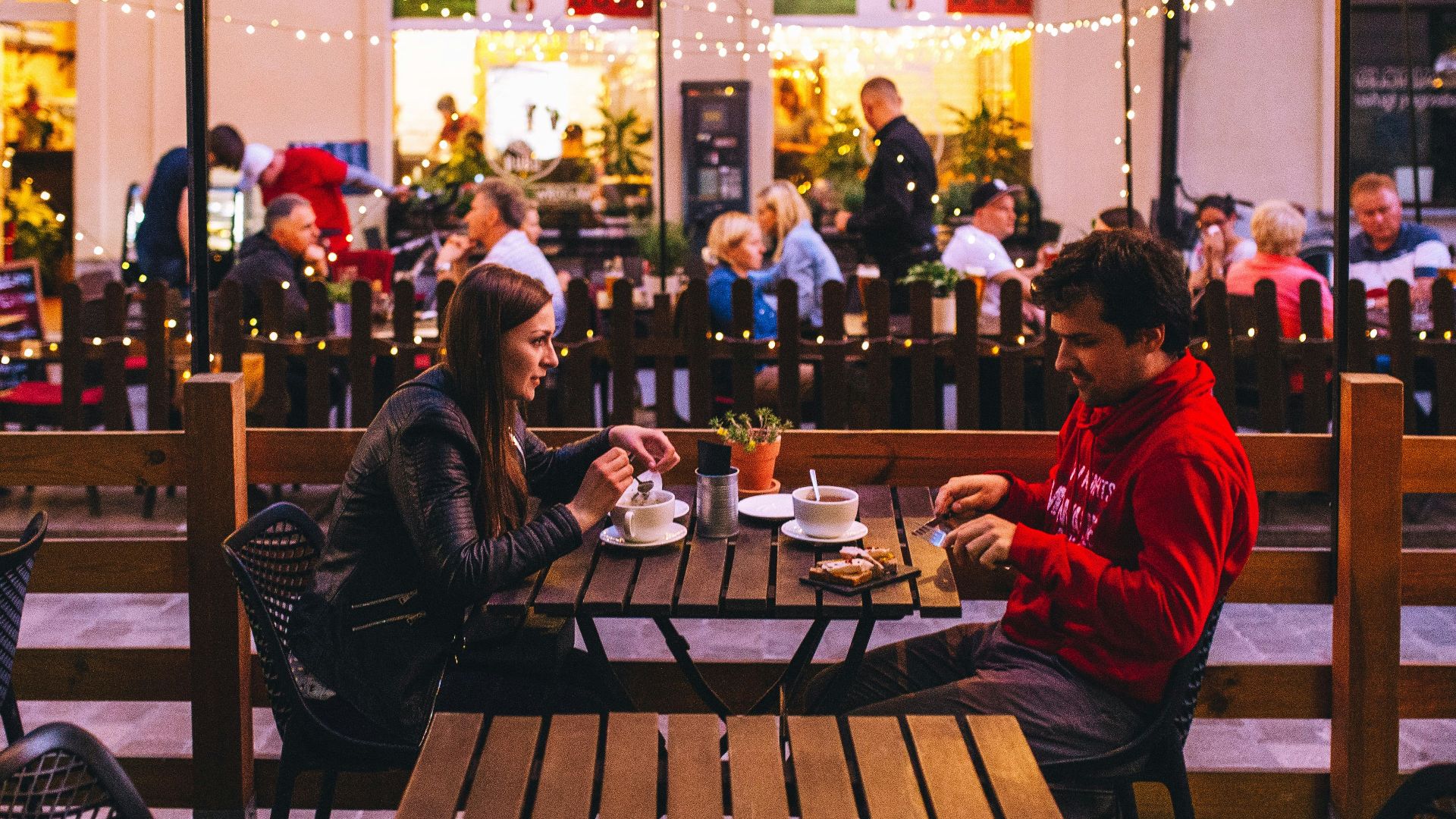 couple dining out