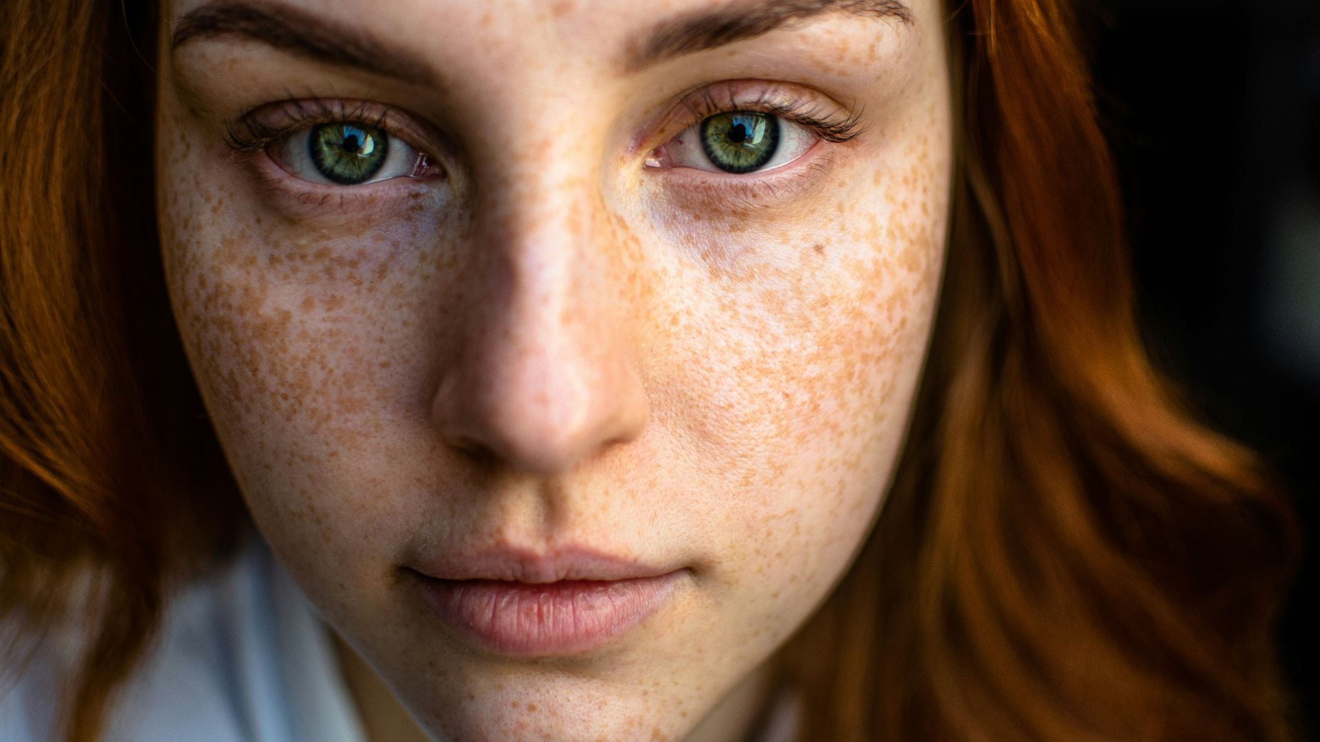 woman in white crew neck shirt