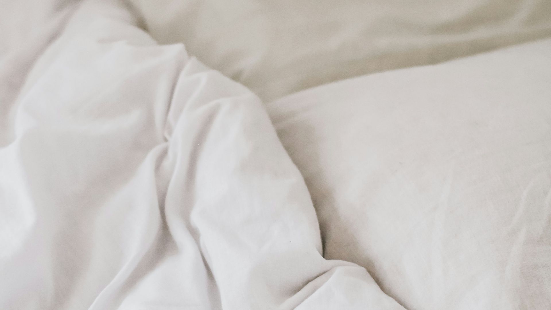 white bedspread