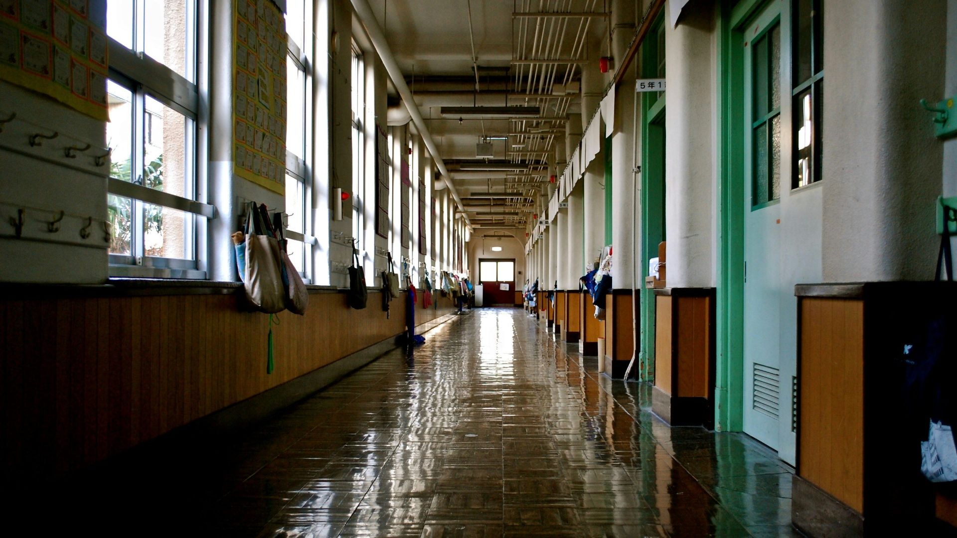empty building hallway