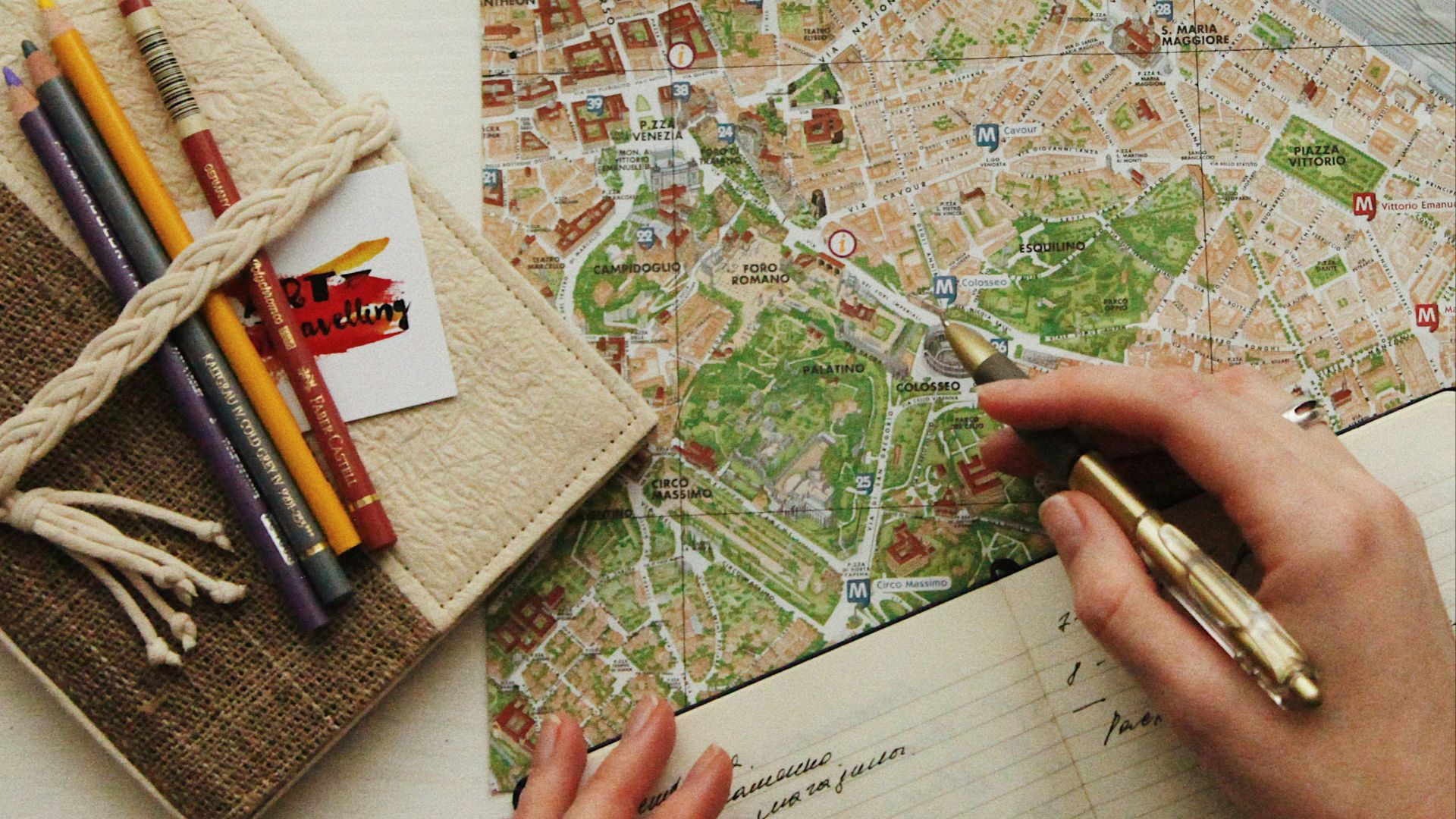 eyeglasses on map