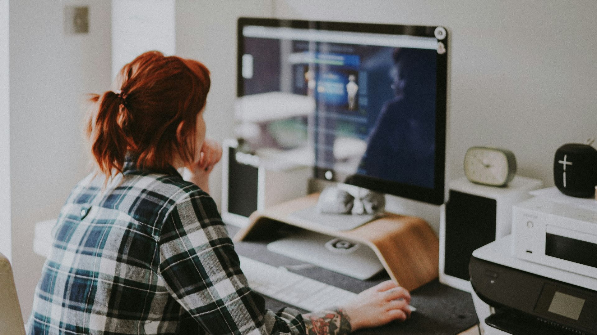 woman browsing on the internet