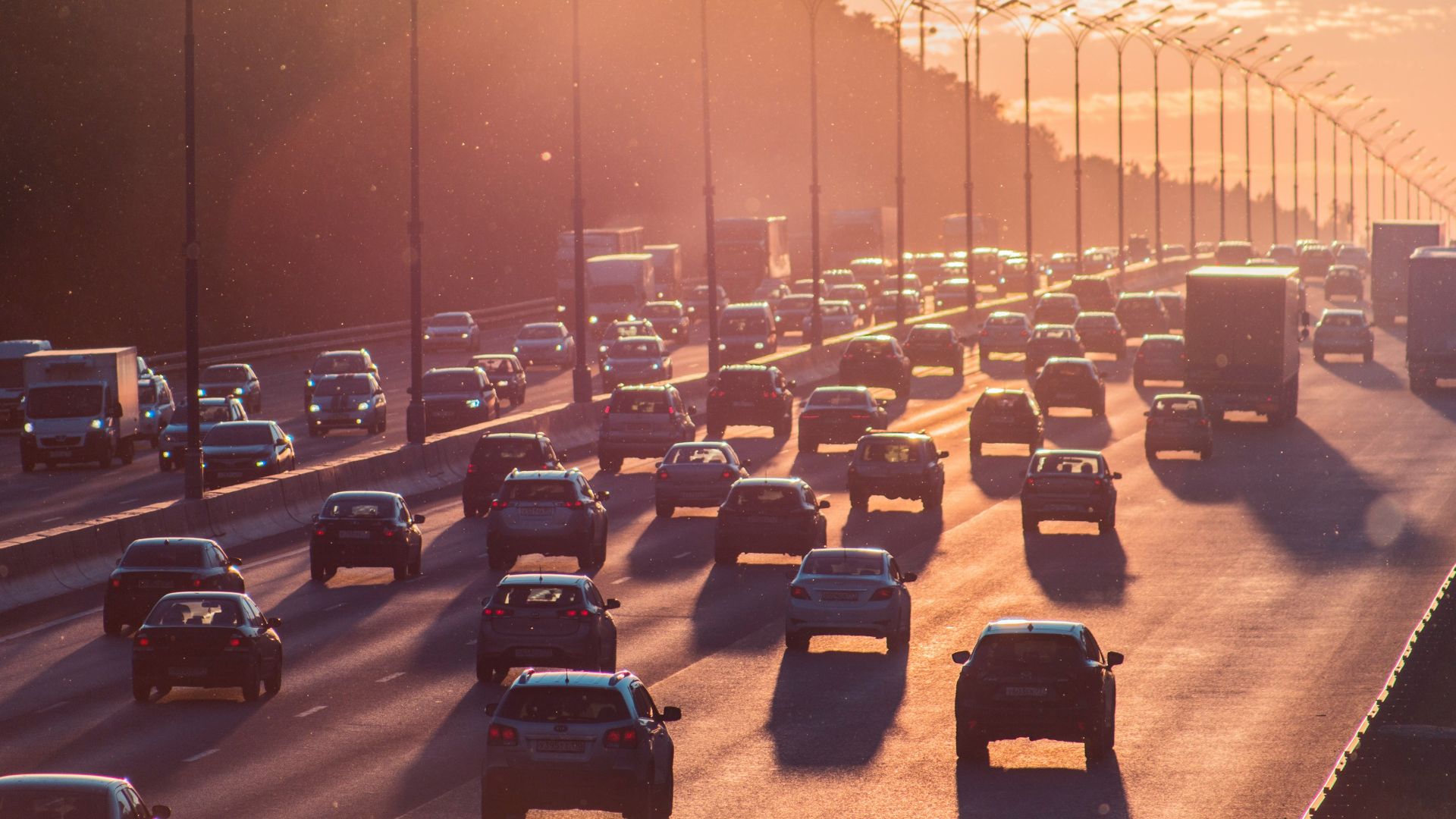 cars passing through north and south