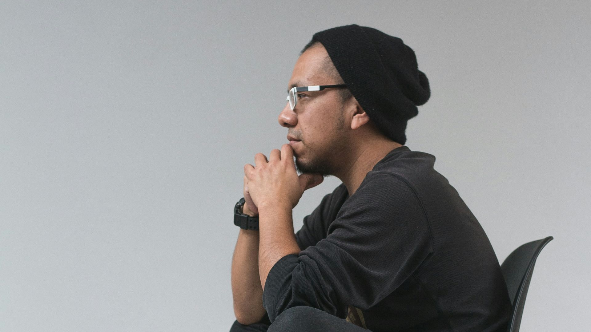man sitting on chair