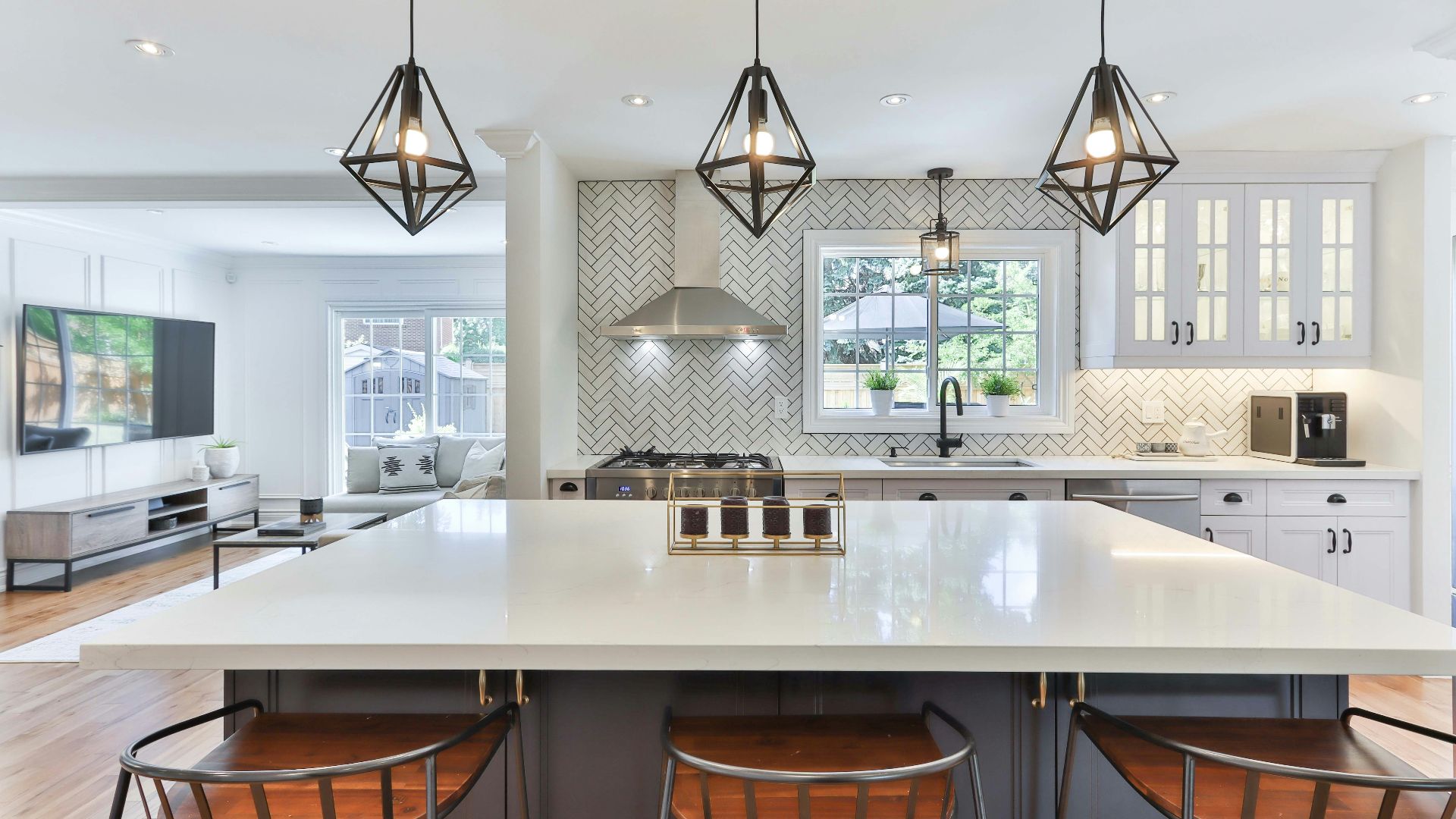 white wooden table with chairs