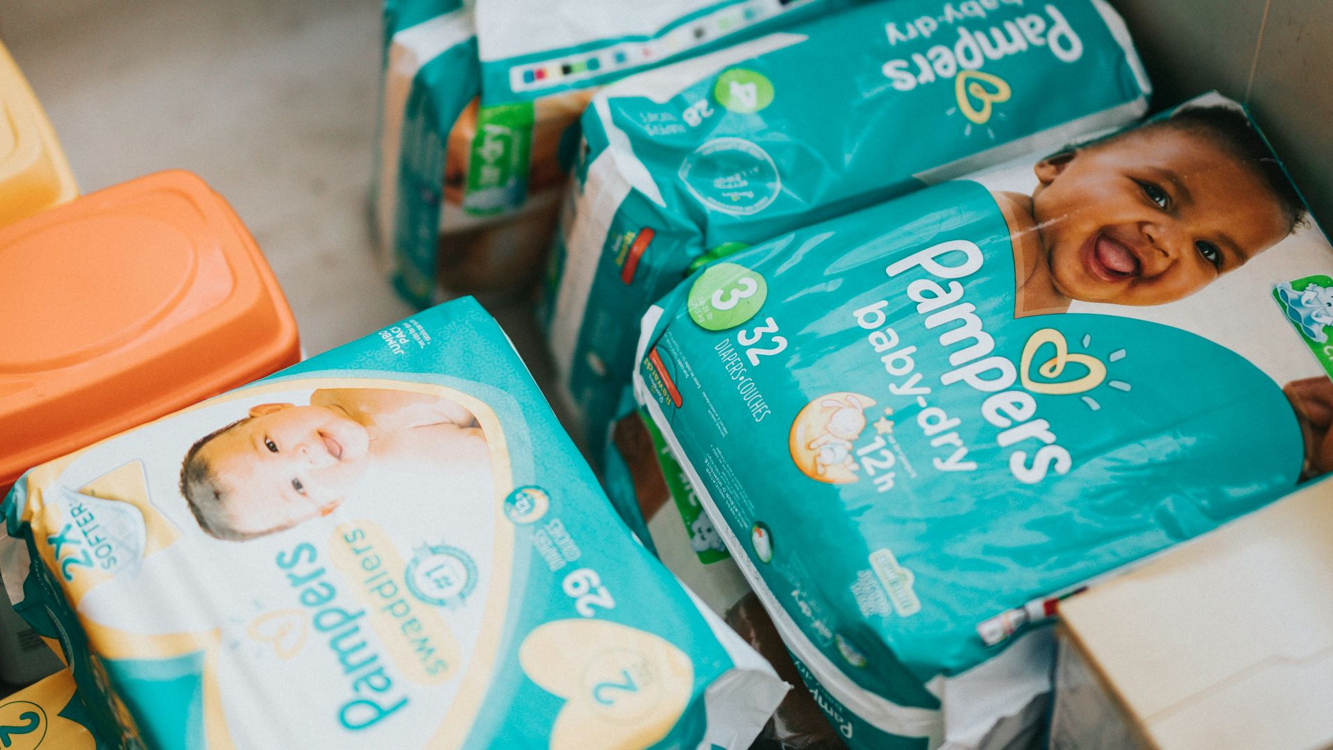 blue and white plastic pack