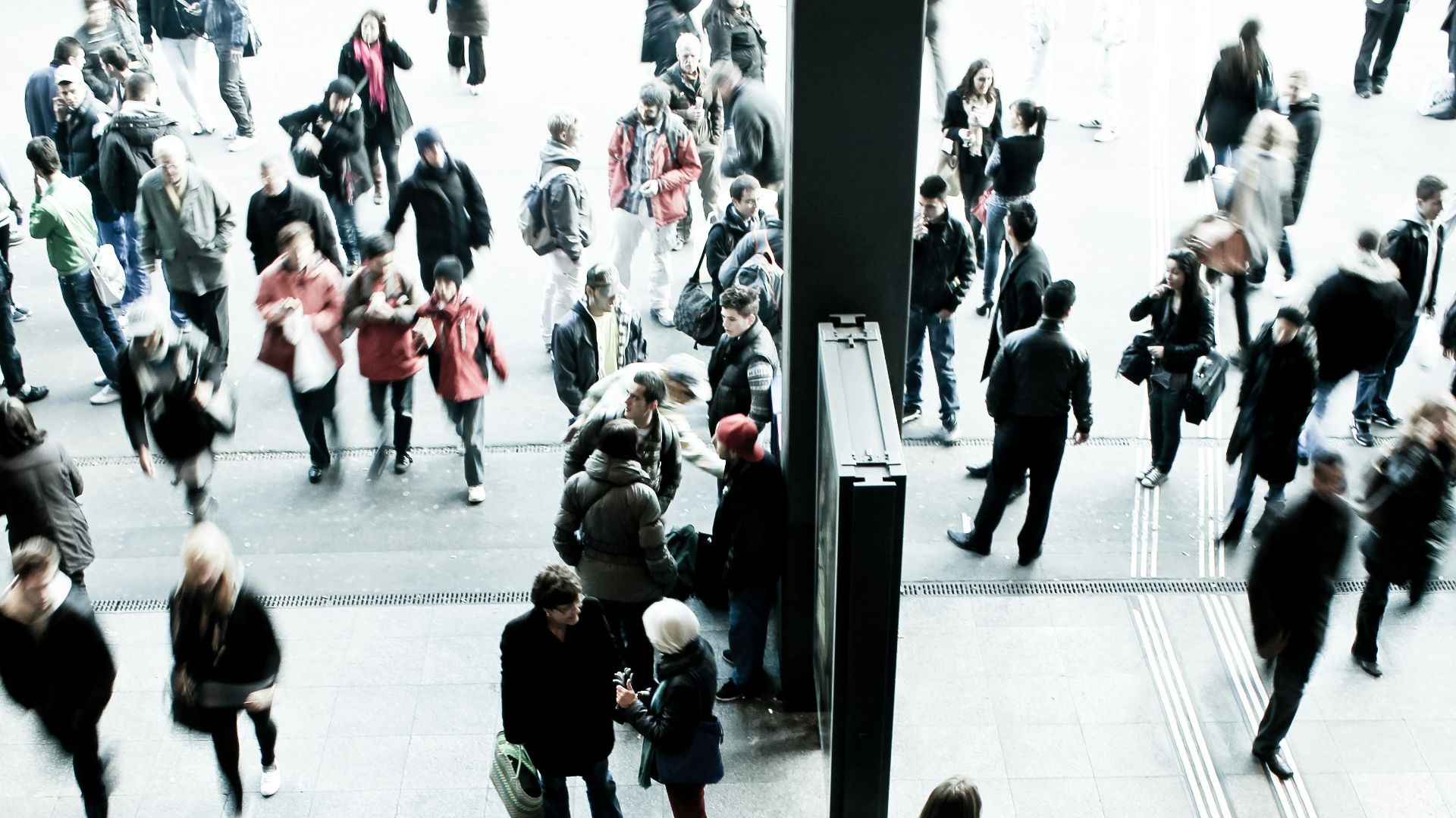 people walking on gray concrete floor
