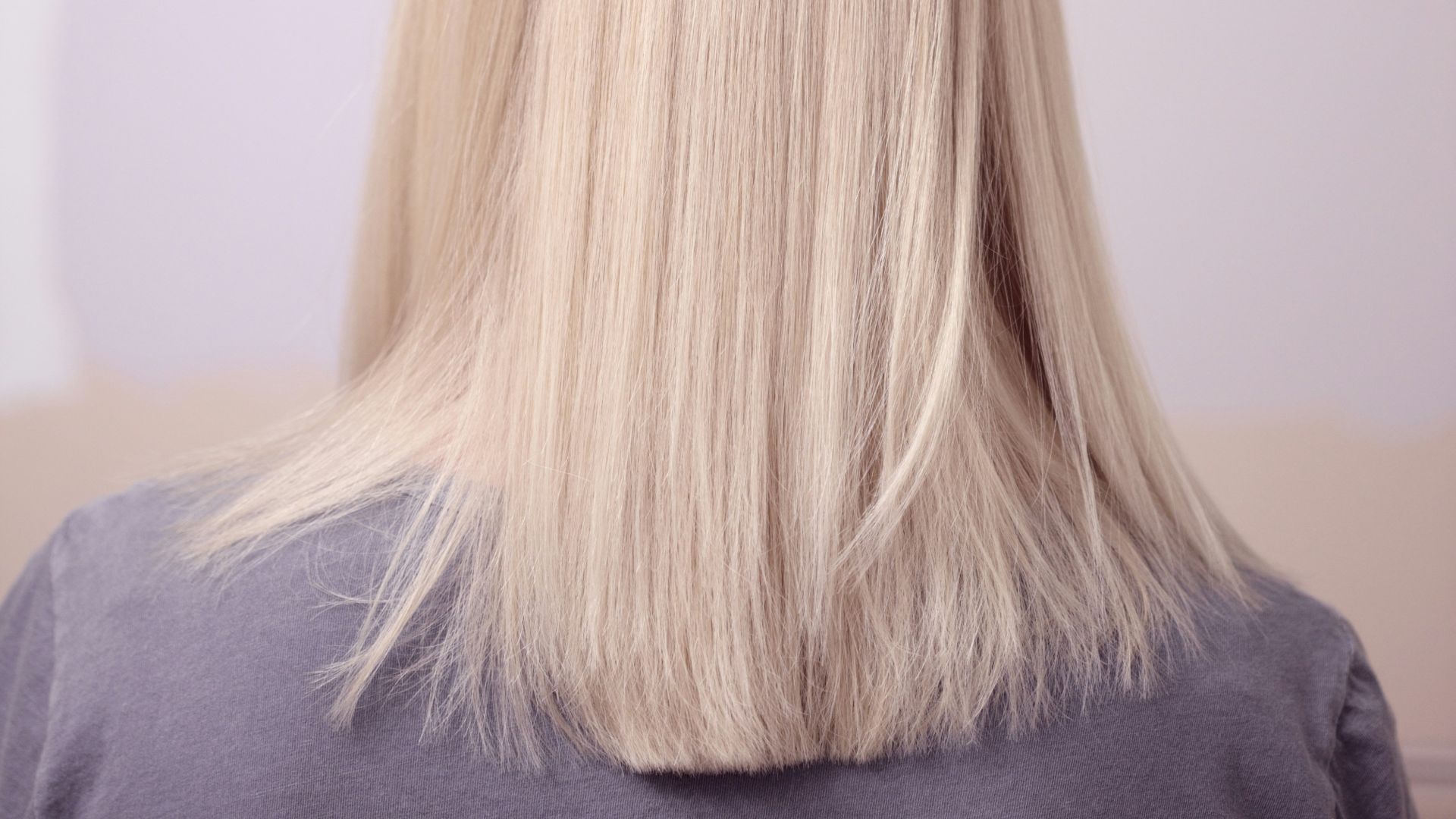 woman wearing gray top