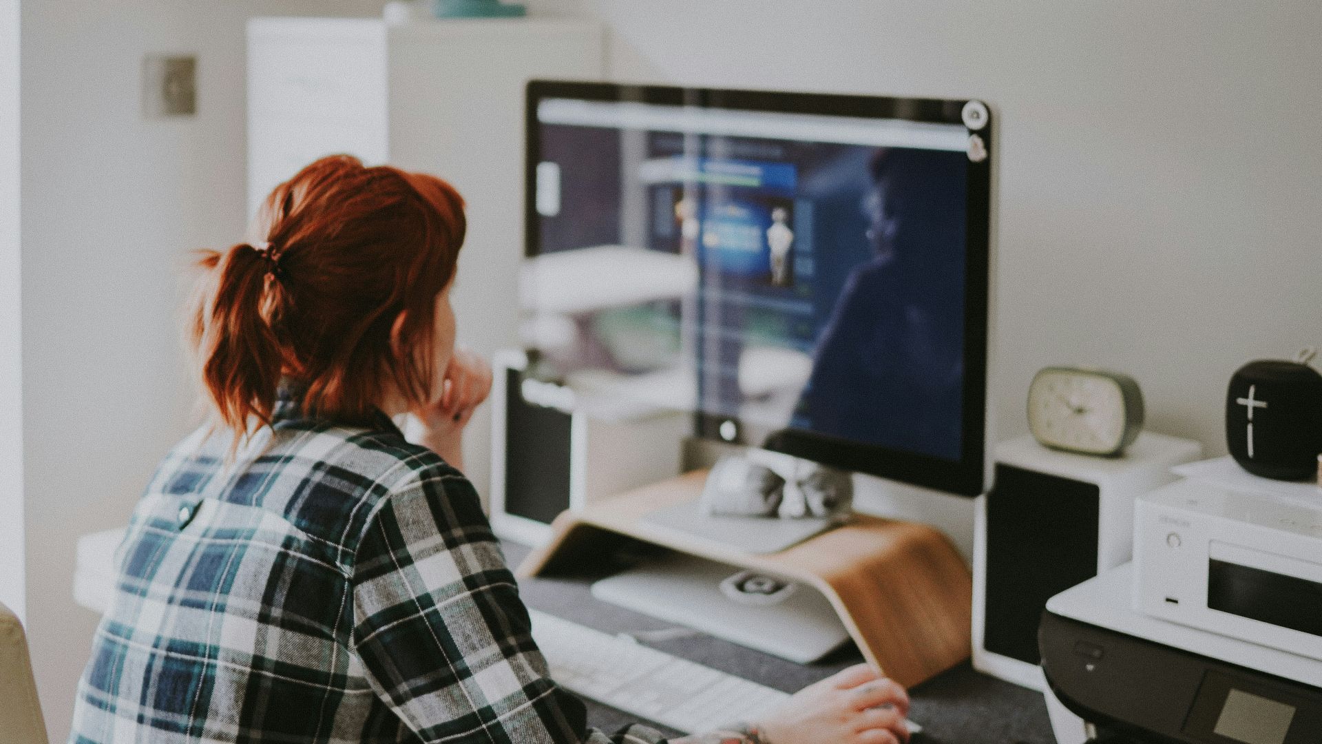 woman browsing on the internet