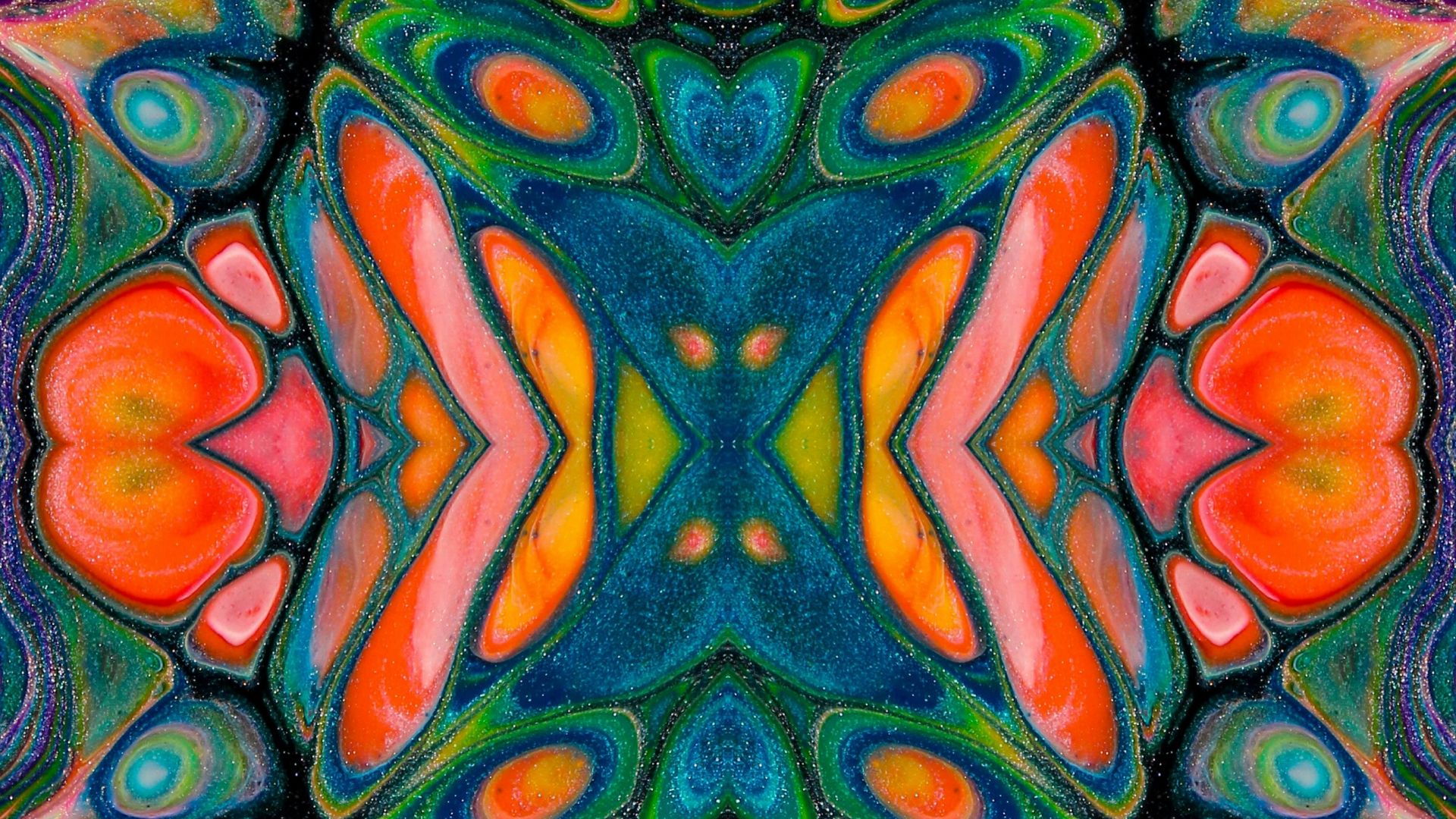 a colorful abstract design with many different colors