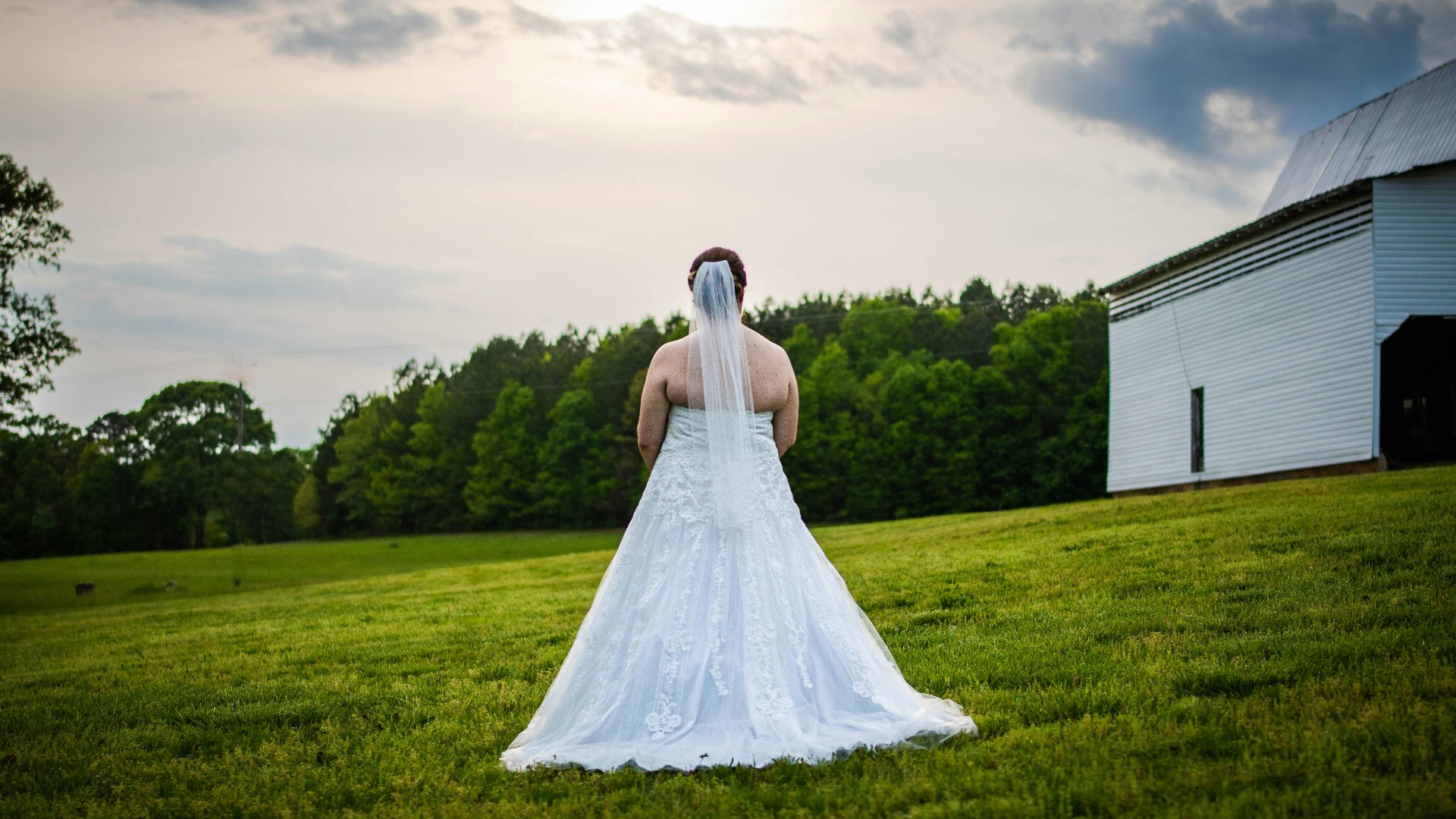 a person in a wedding dress
