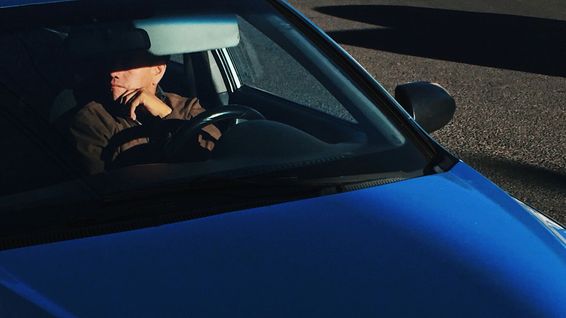 black car side mirror with box