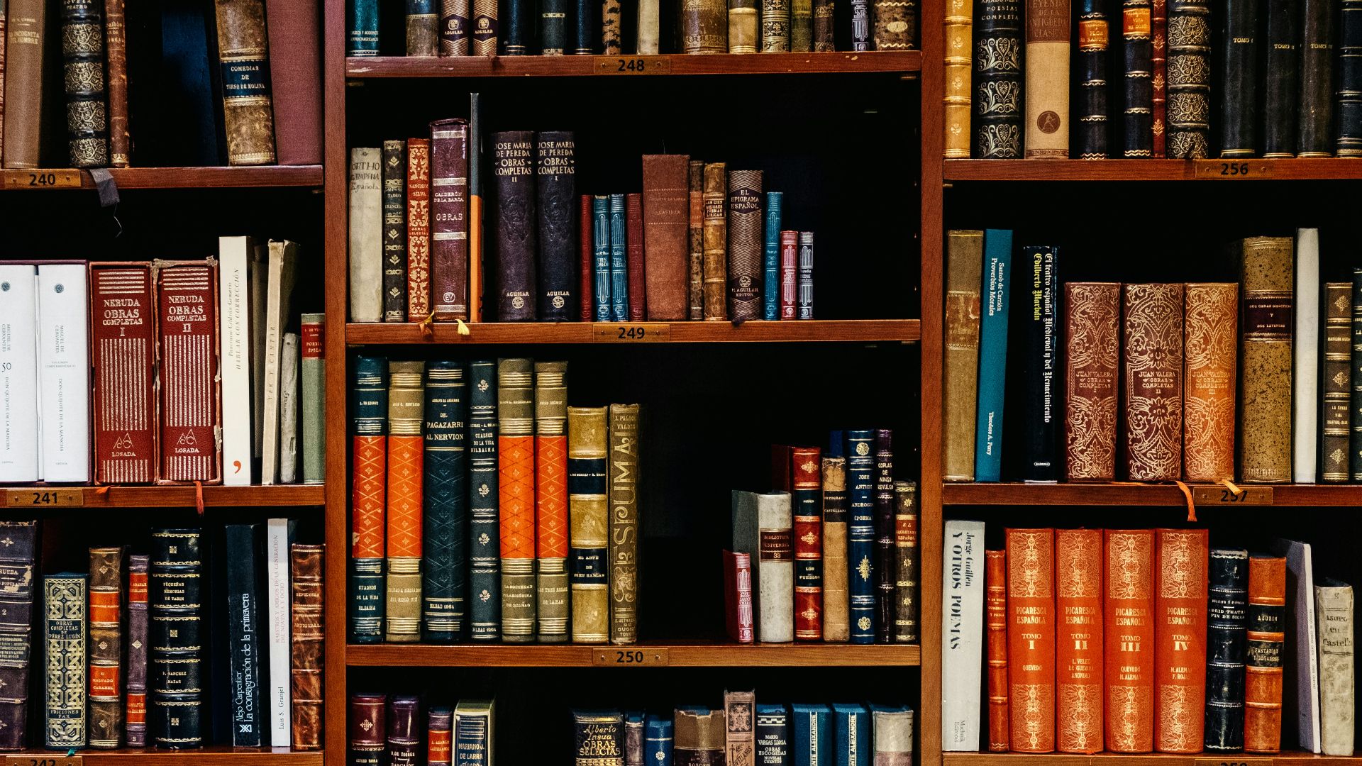 assorted-title of books piled in the shelves