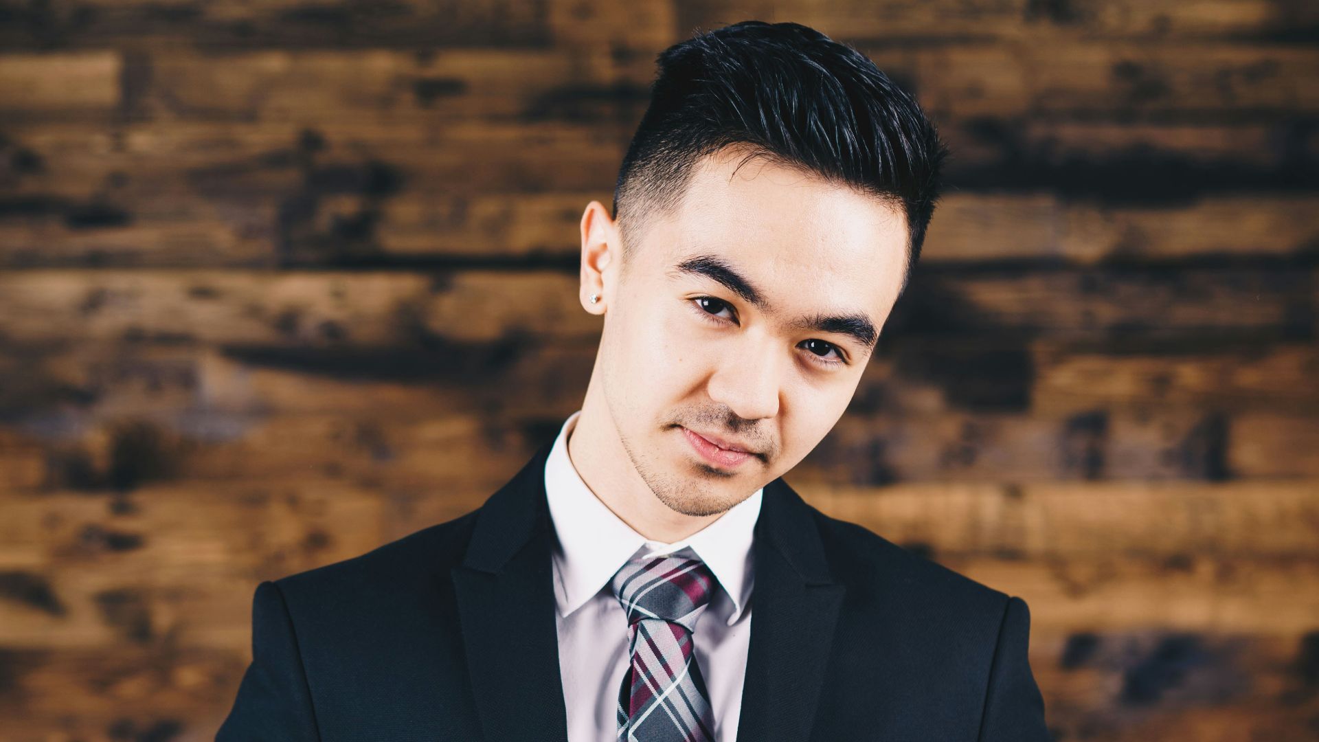 man wearing black blazer