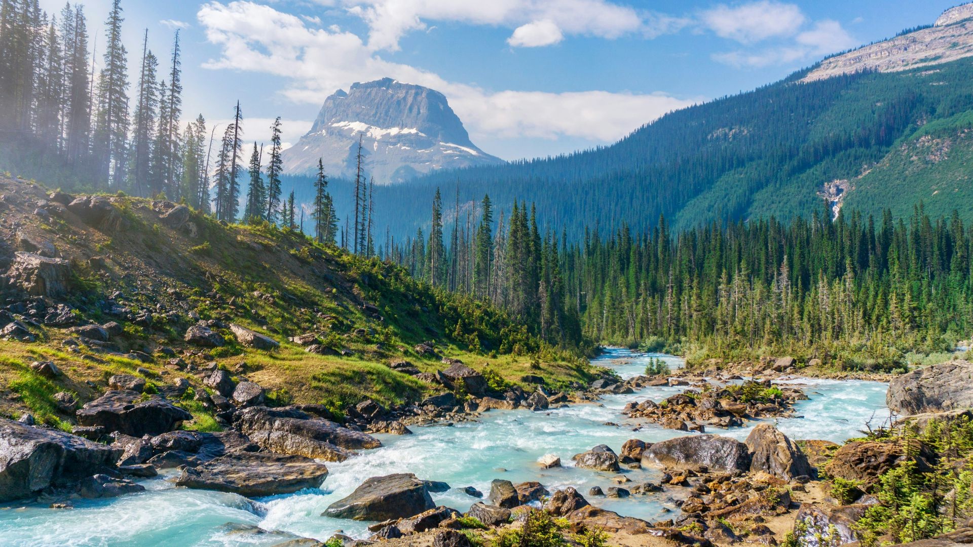 time-lapse photography of river