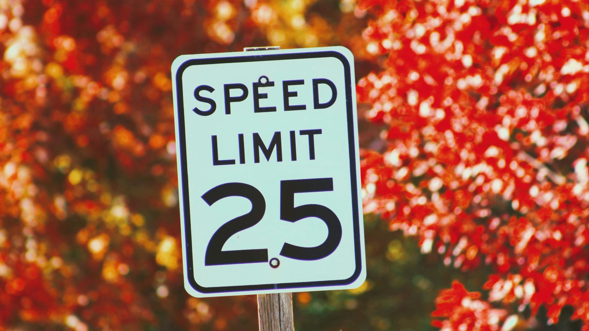 speed limit 25 sign