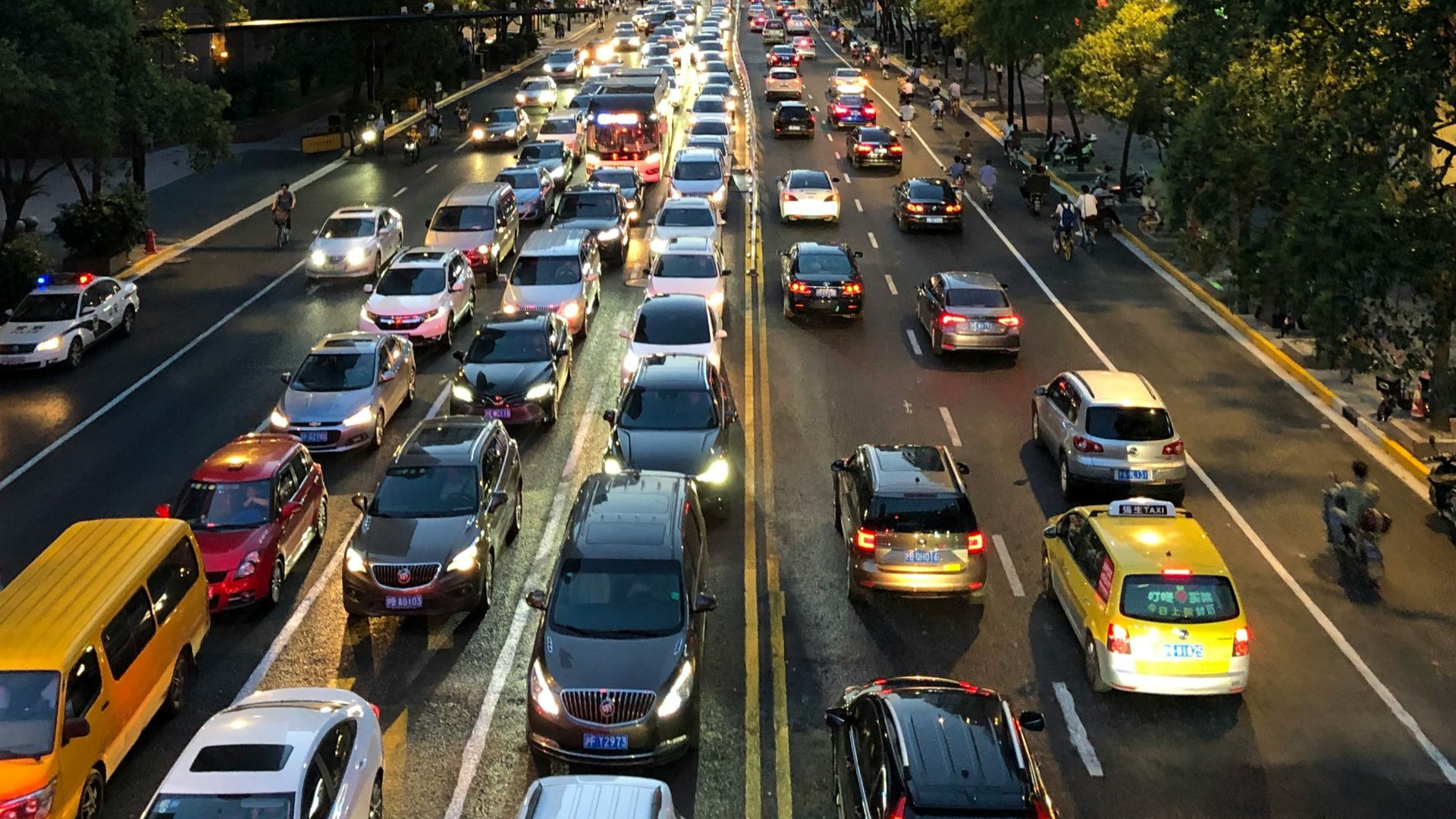 cars on road during daytime