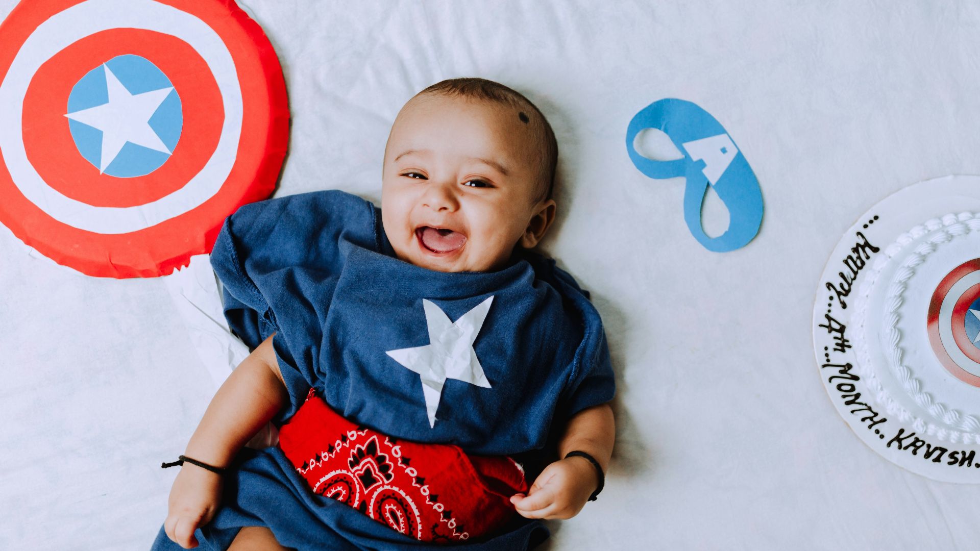 boy in blue and red soccer jersey shirt