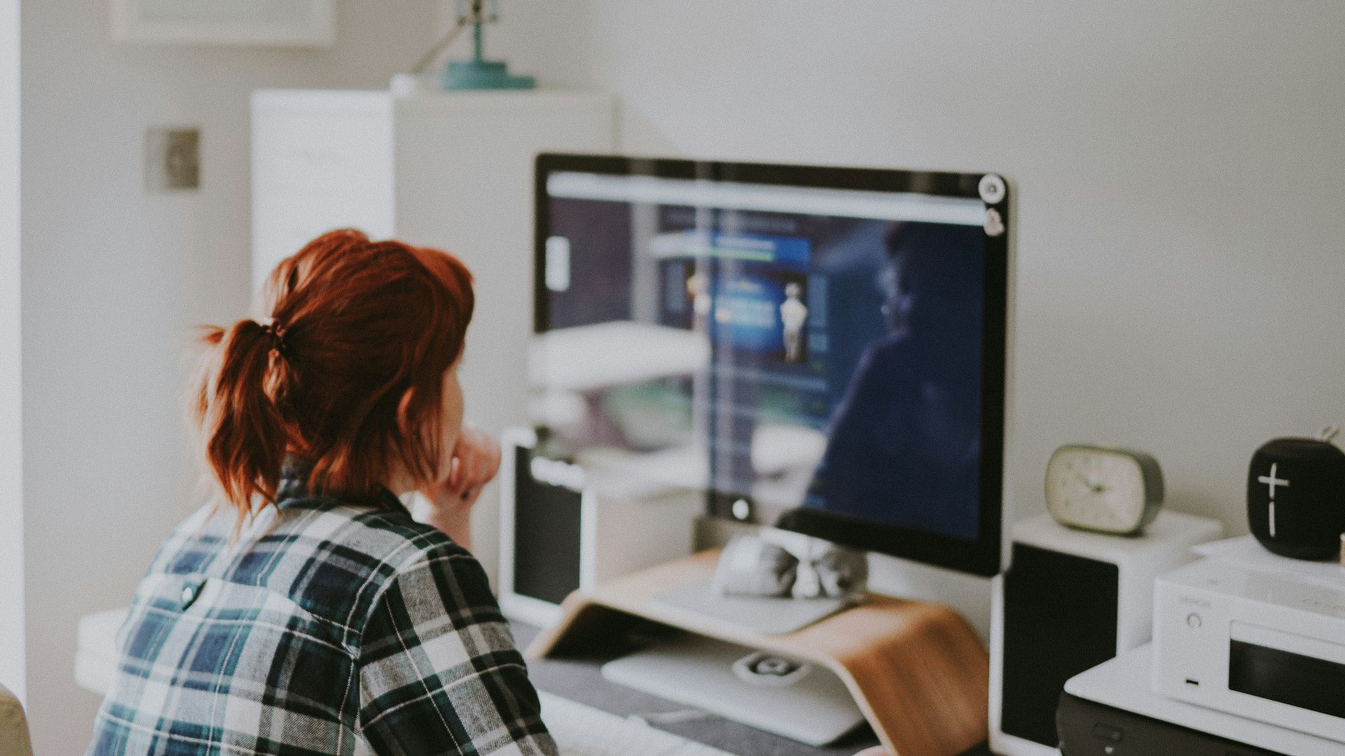 woman browsing on the internet