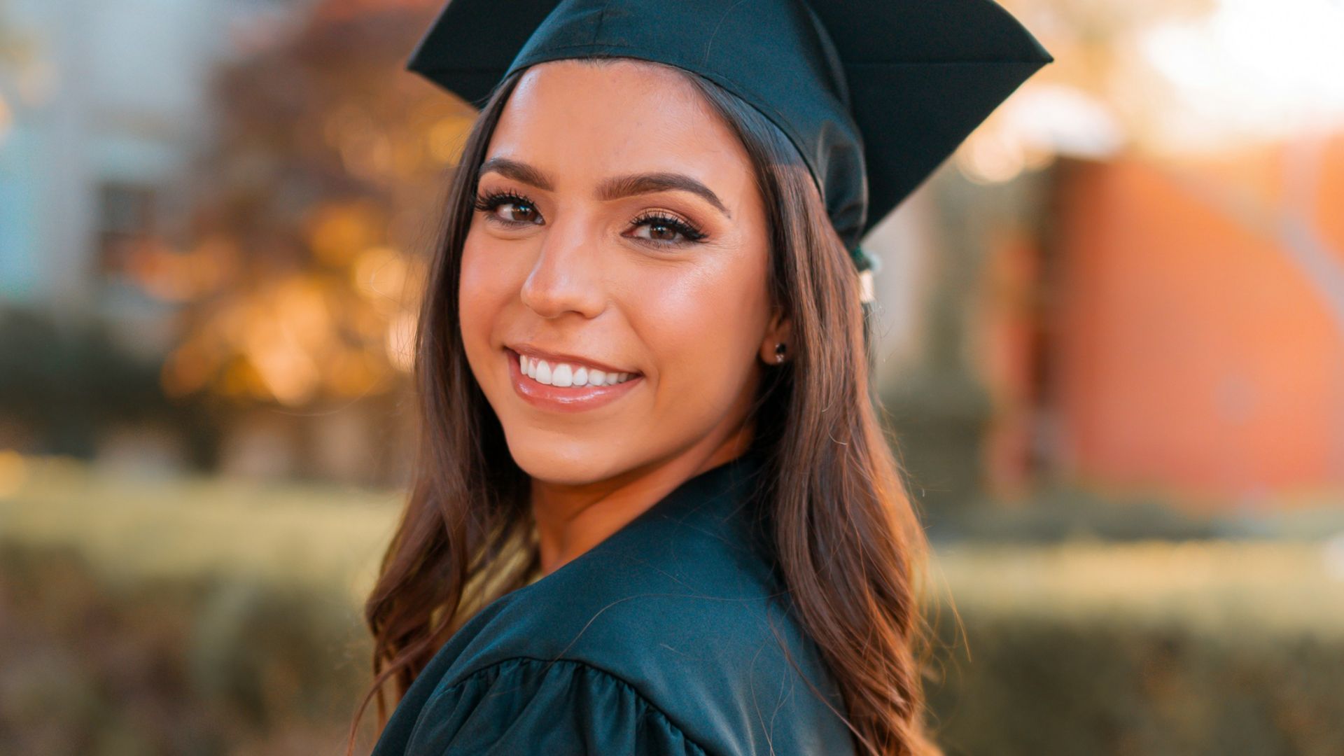 woman in blue academic dress